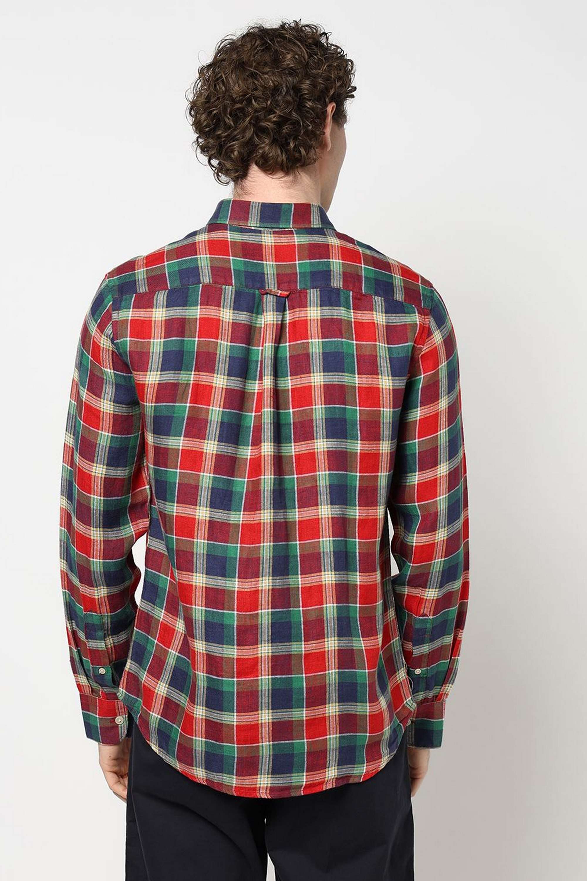 Checks-Linen-Regular-Fit-Men-s-Shirt