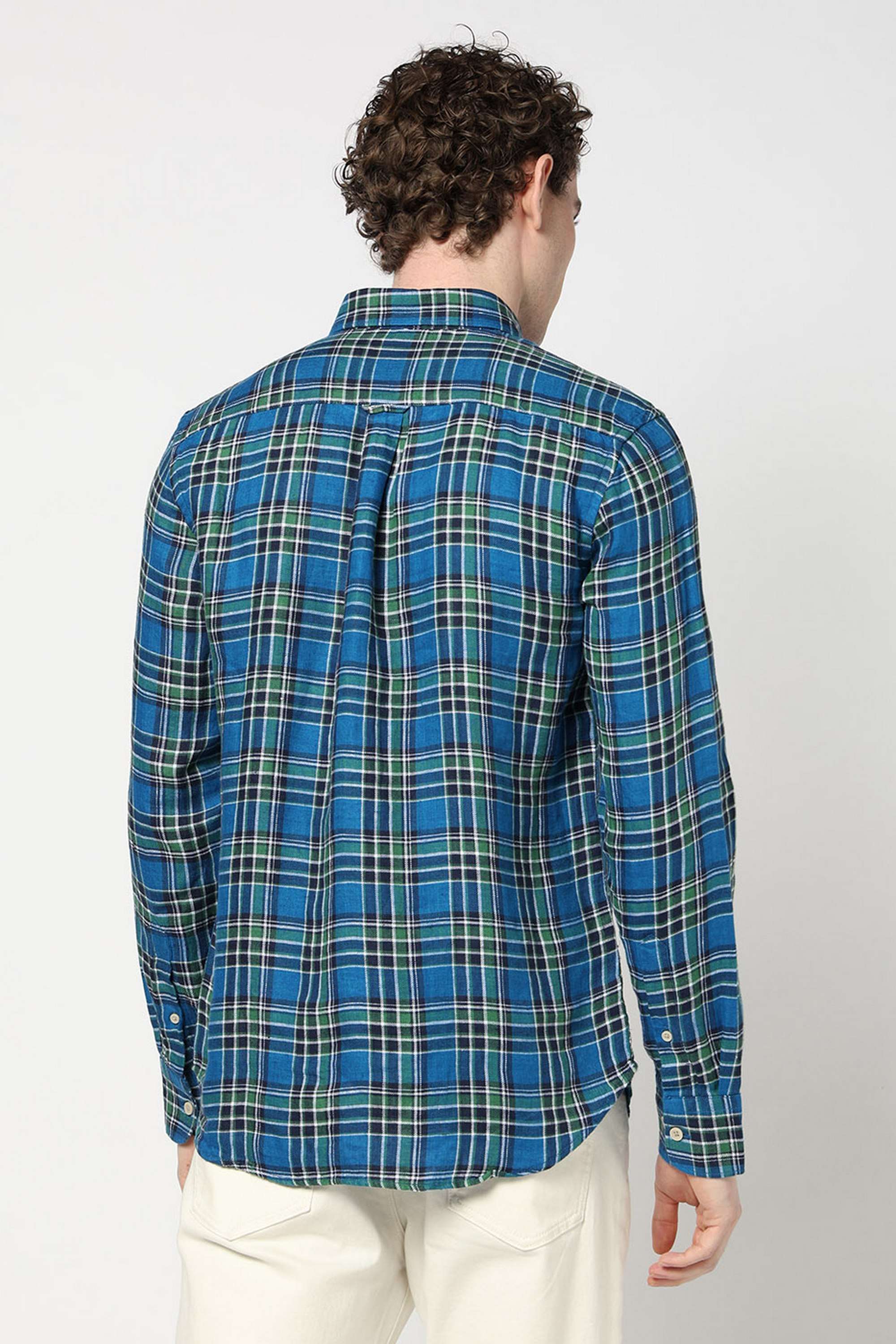 Checks-Linen-Regular-Fit-Men-s-Shirt