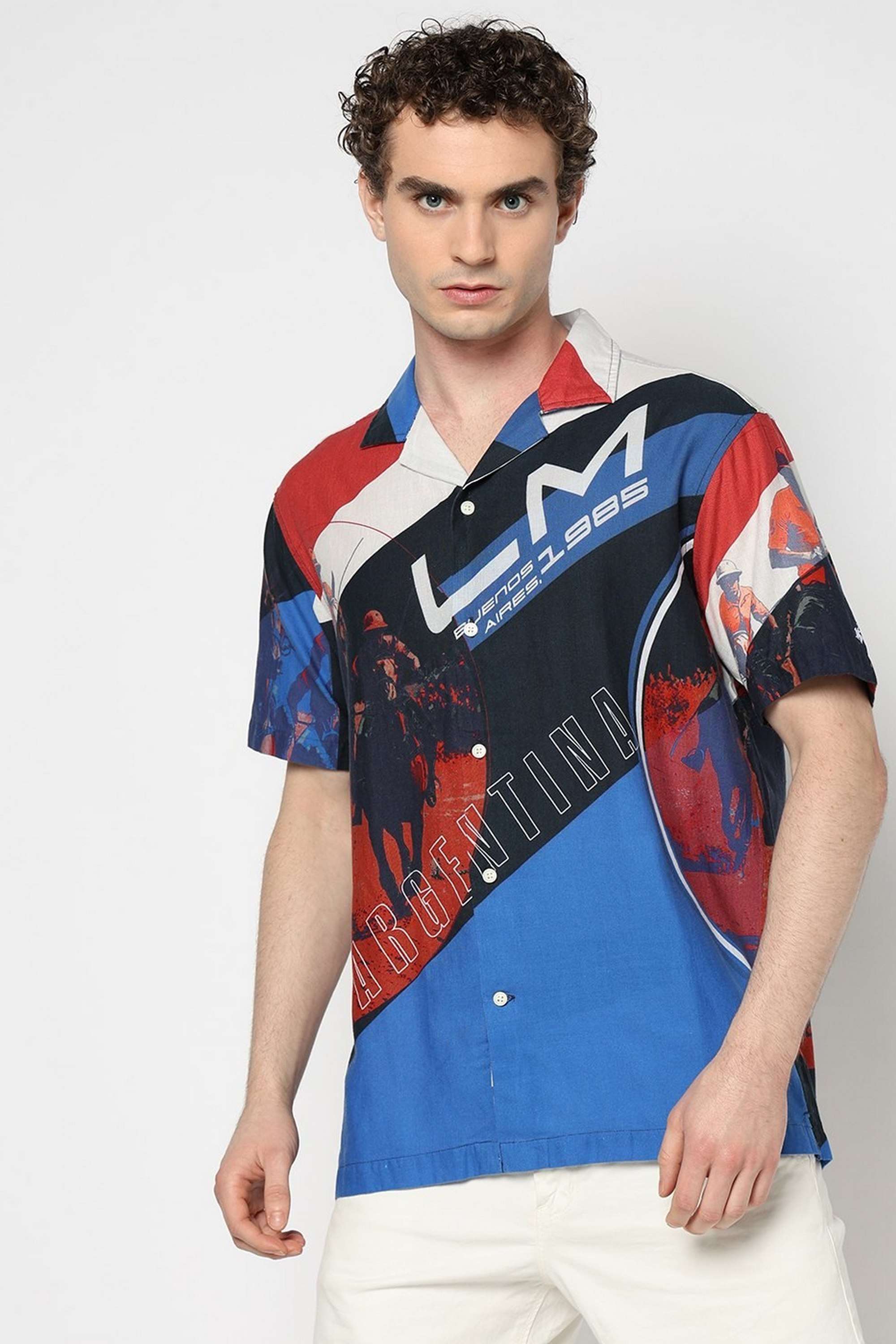 Solid-Blended-Fabric-Relaxed-Fit-Men-s-Casual-Shirt