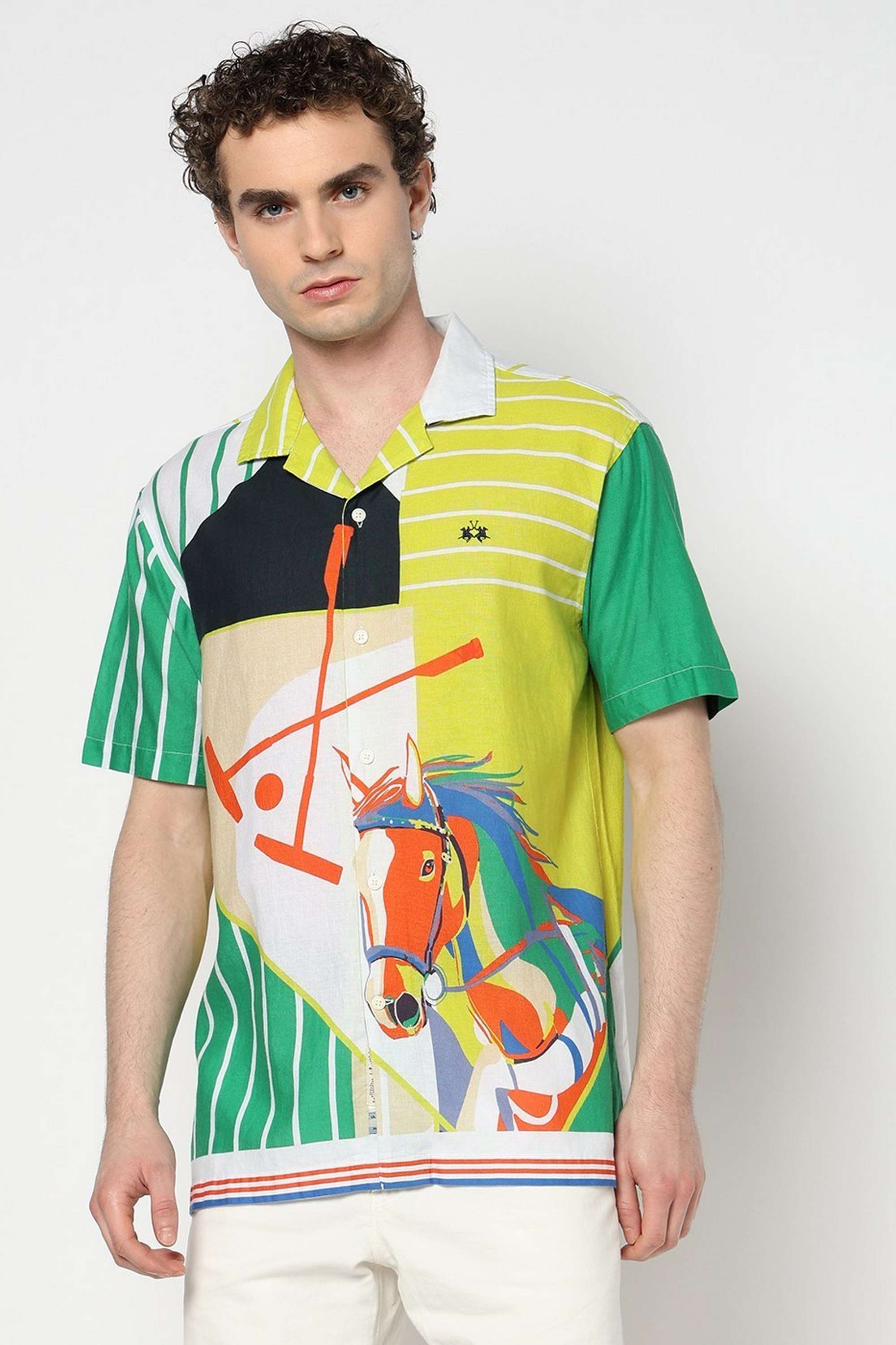 Solid-Blended-Fabric-Relaxed-Fit-Men-s-Casual-Shirt