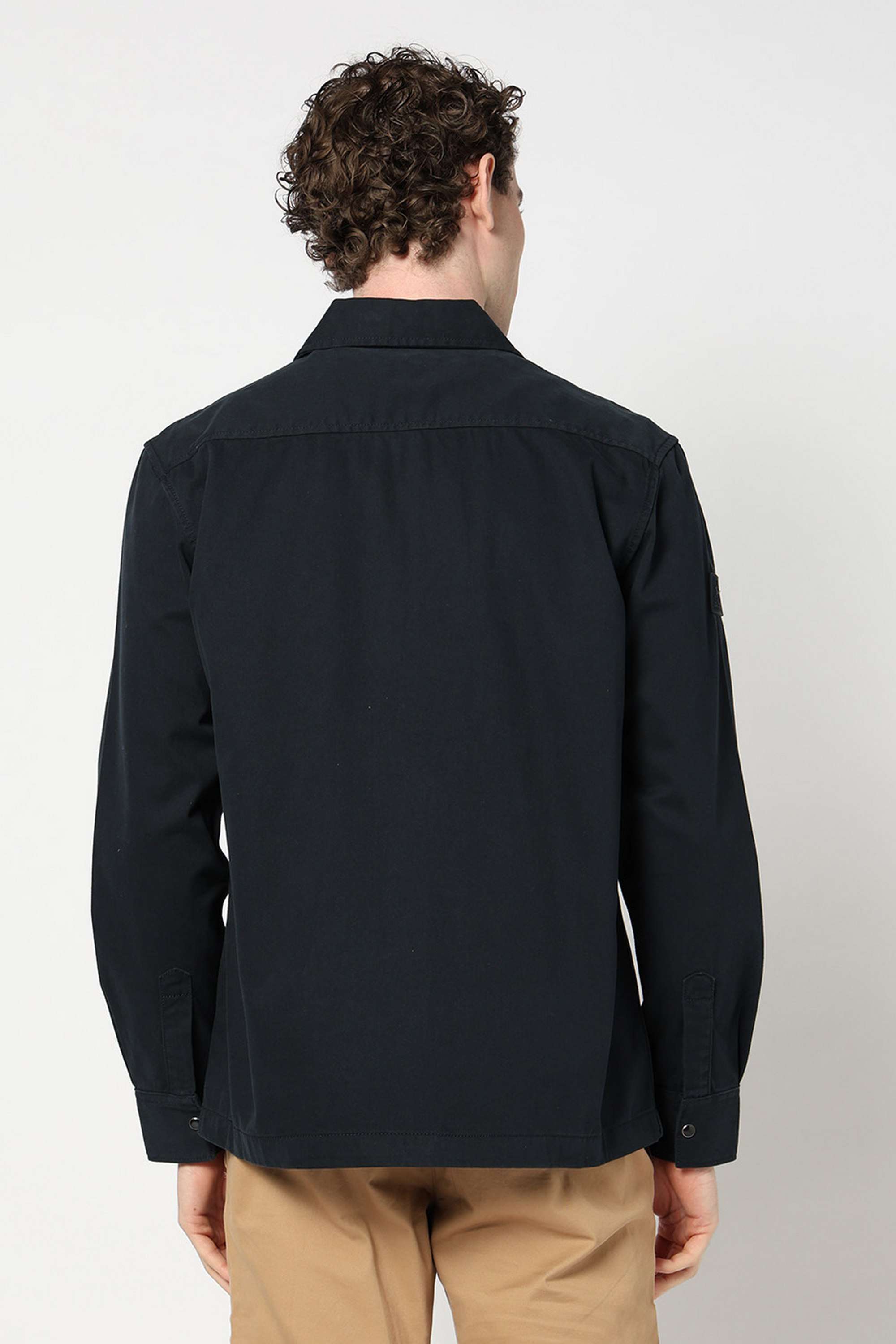 Solid-Blended-Fabric-Regular-Fit-Men-s-Shirt