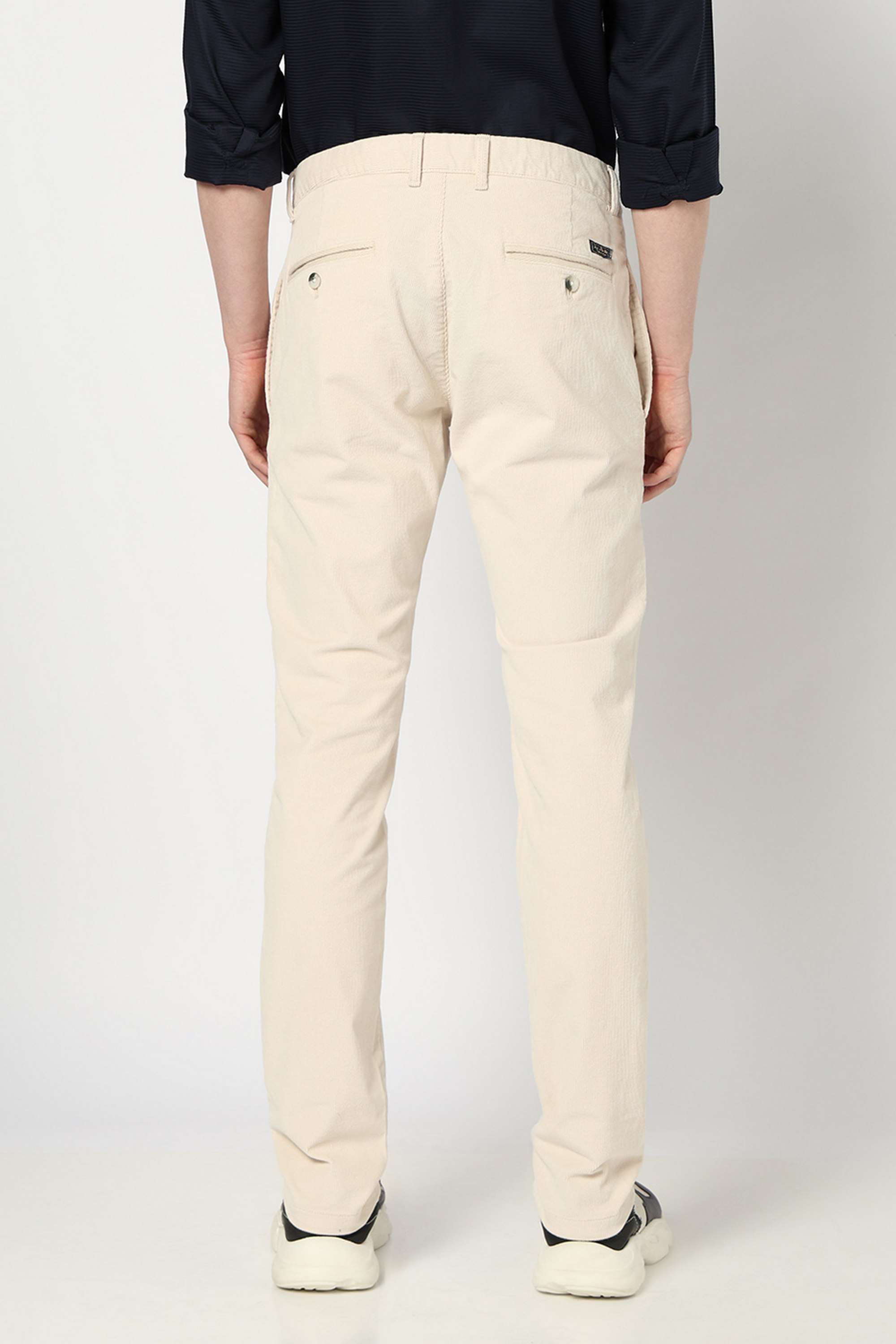 Solid-Cotton-Blend-Slim-Fit-Men-s-Trousers