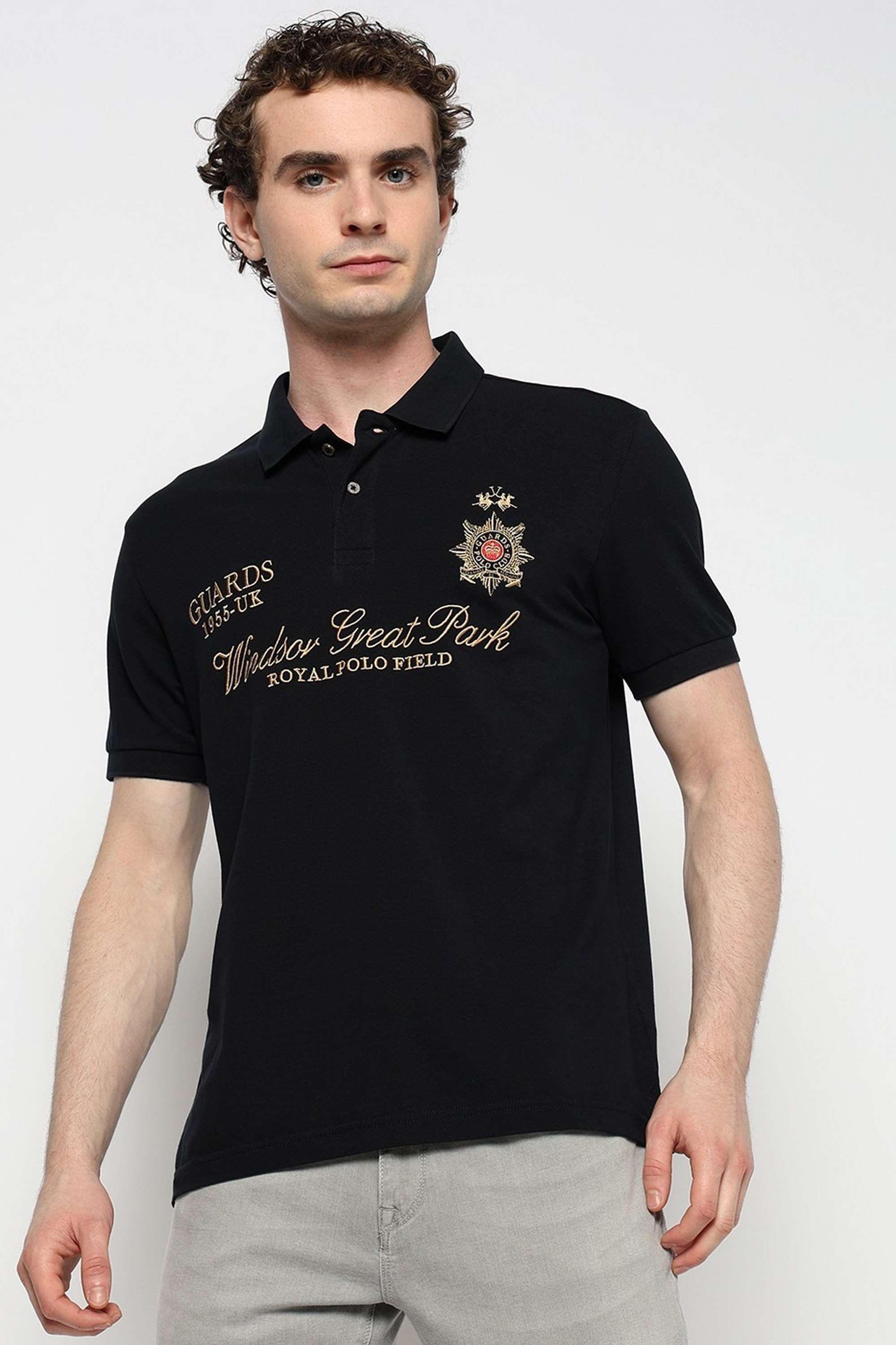 Embroidered-Cotton-Slim-Fit-Men-Polo-T-Shirt