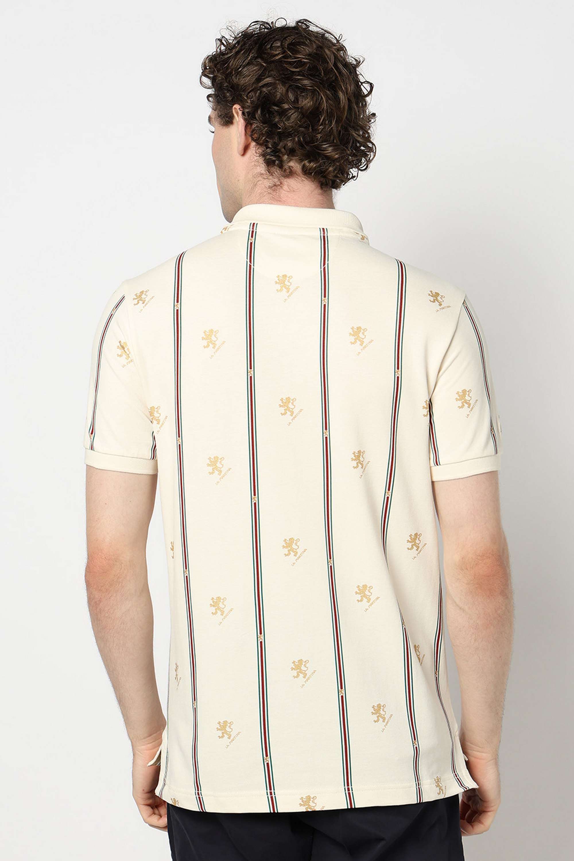 Stripes-Blended-Fabric-Slim-Fit-Men-Polo-T-Shirt