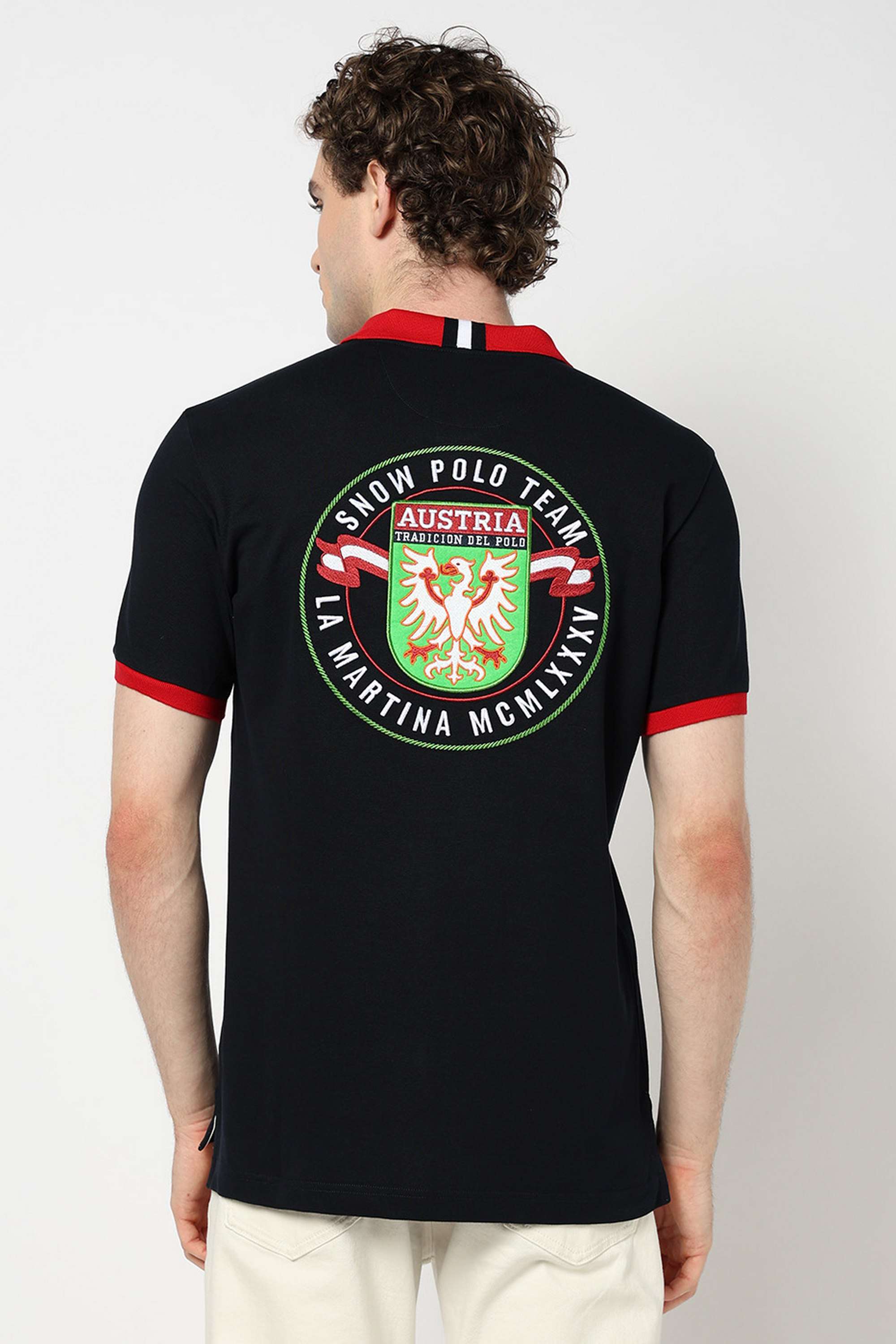 Embroidered-Blended-Fabric-Slim-Fit-Men-Polo-T-Shirt