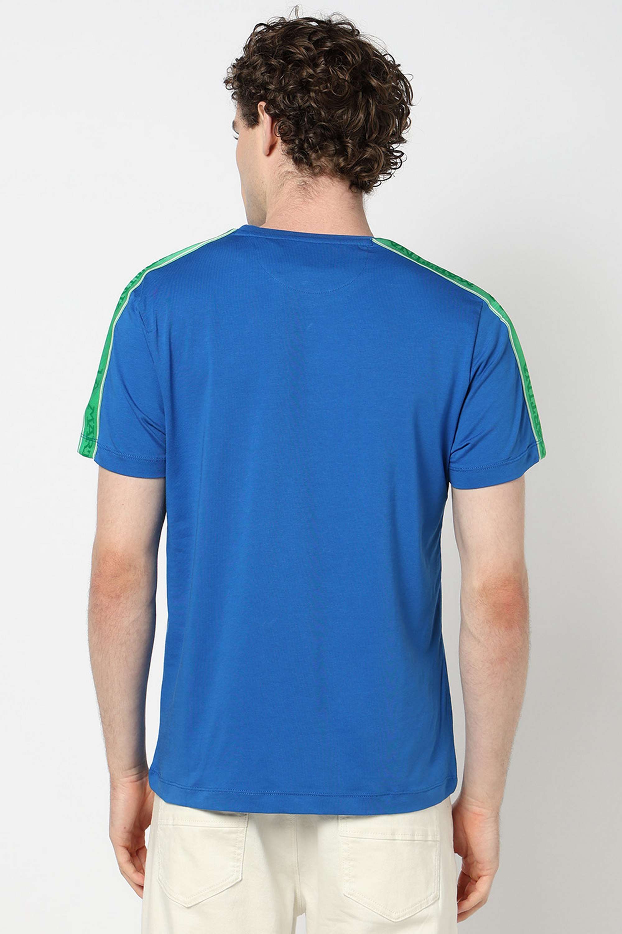 Printed-Blended-Fabric-Slim-Fit-Men-T-Shirt