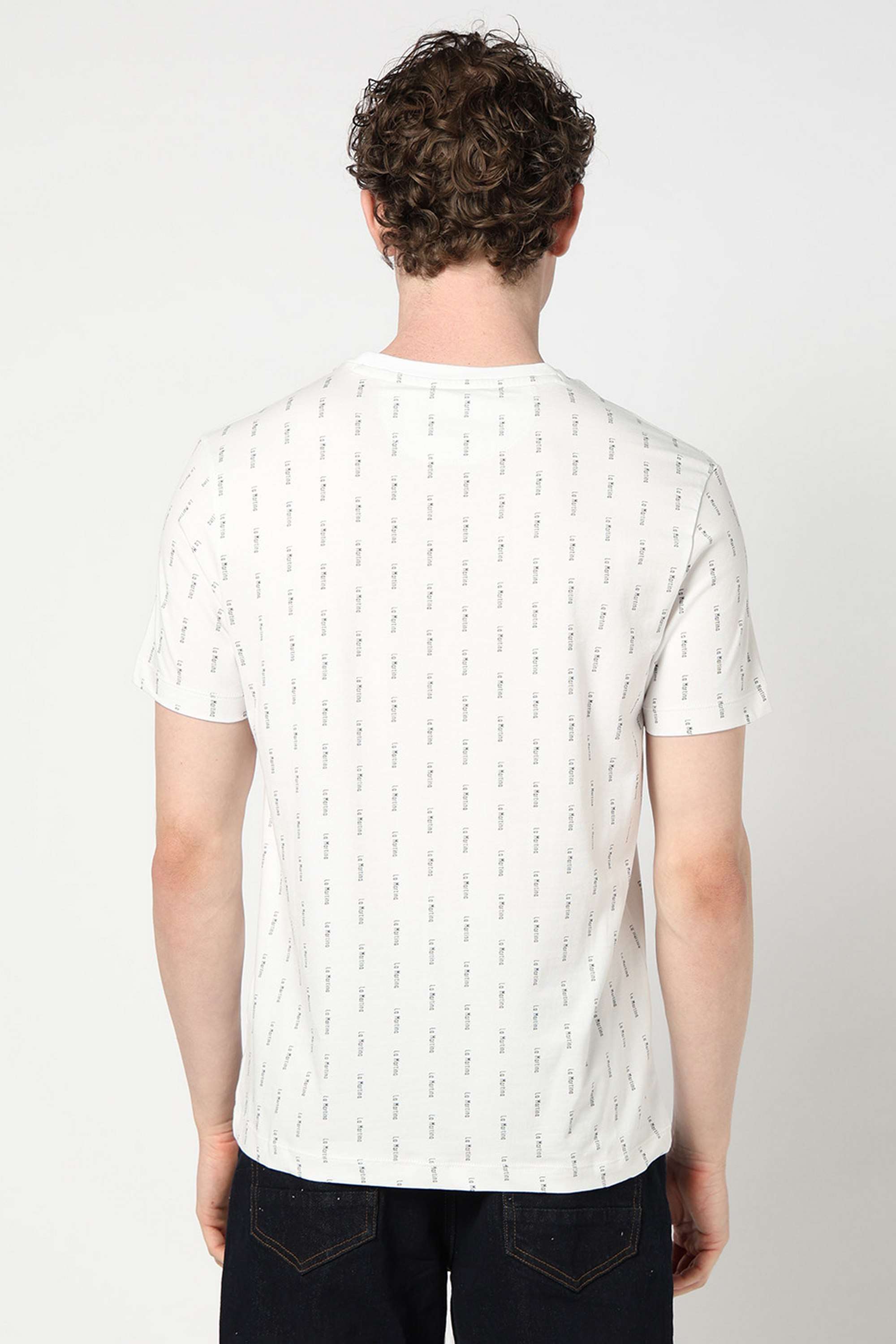 Solid-Blended-Fabric-Round-Neck-Men-s-T-Shirt