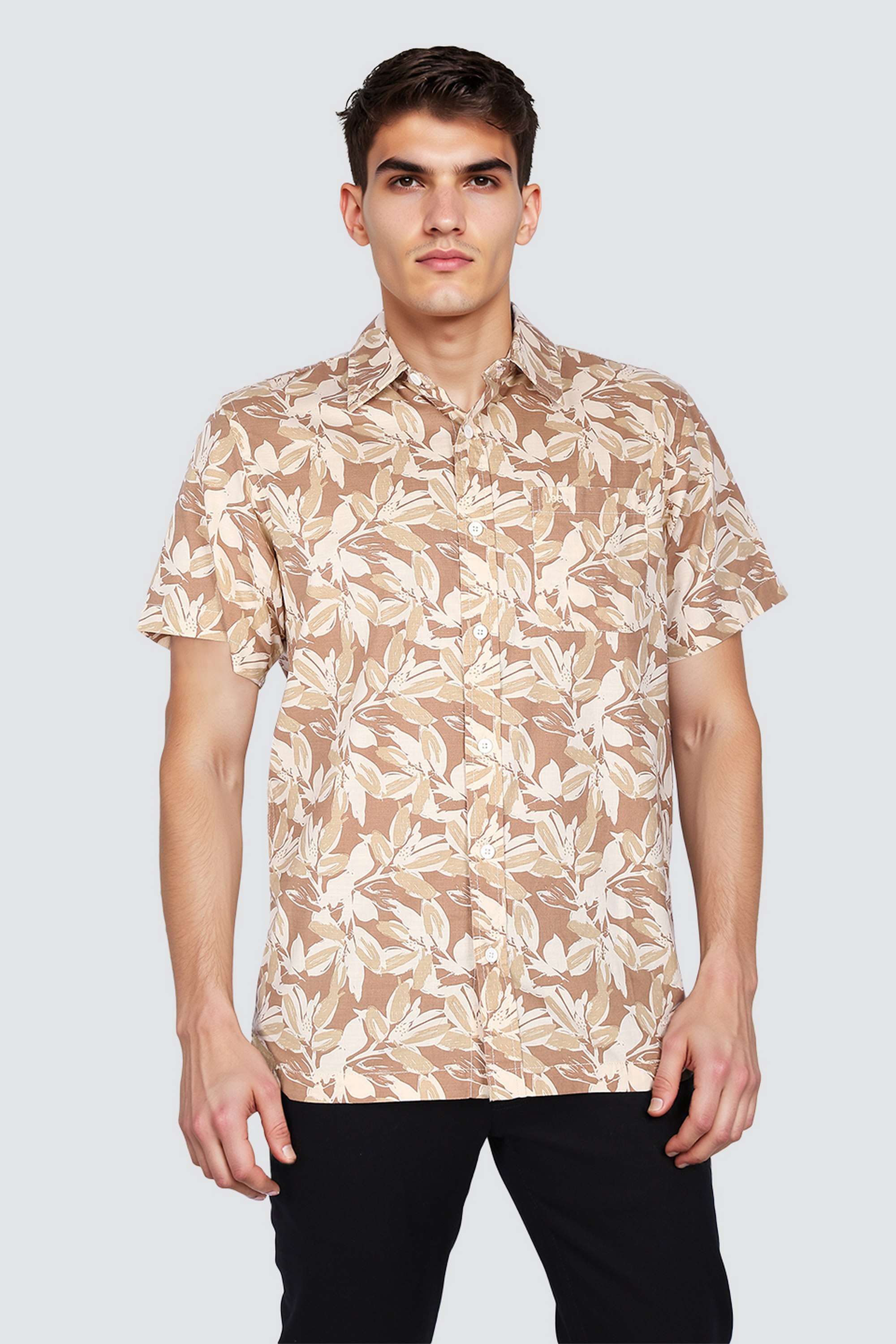 Printed-Collared-Cotton-Men-s-Casual-Wear-Shirt