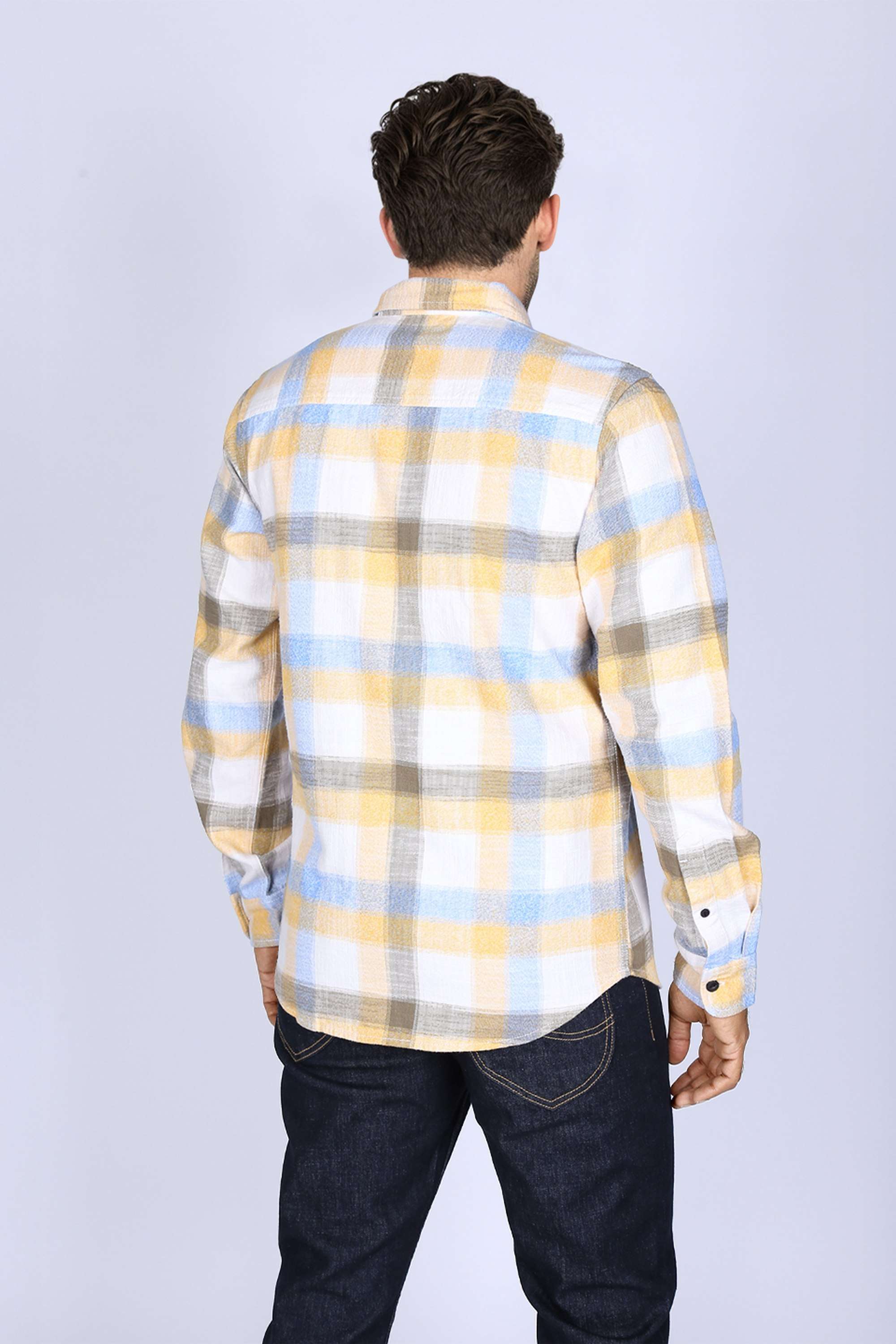 Checks-Collared-Cotton-Men-s-Casual-Wear-Shirt