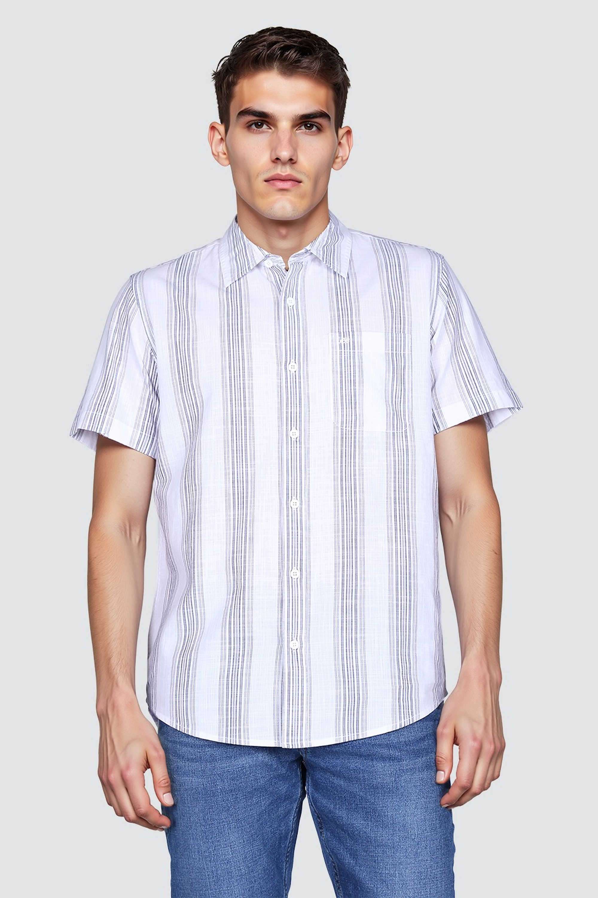 Stripes-Cotton-Regular-Fit-Men-Casual-Wear-Shirt