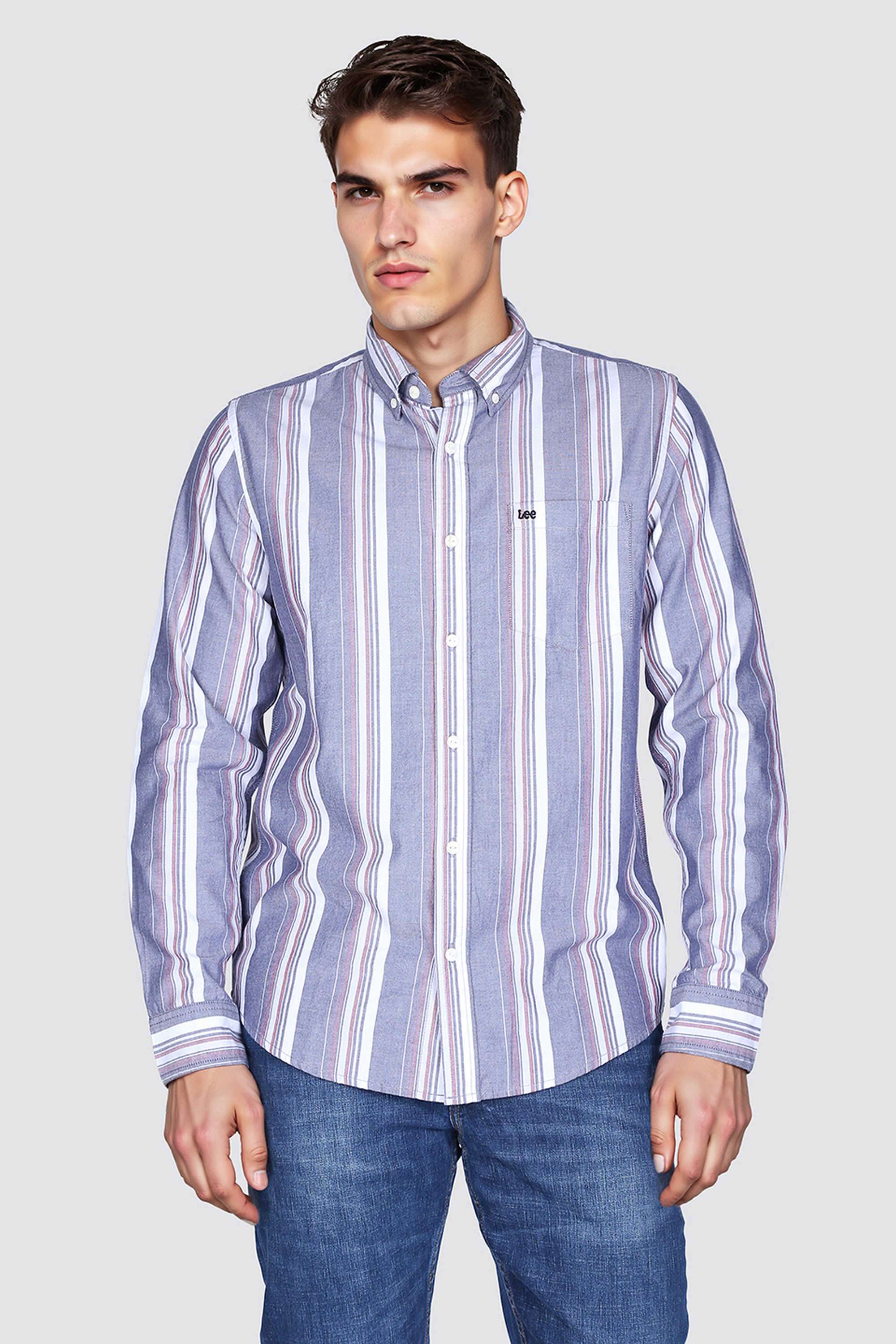 Stripes-Cotton-Regular-Fit-Men-s-Casual-Shirt