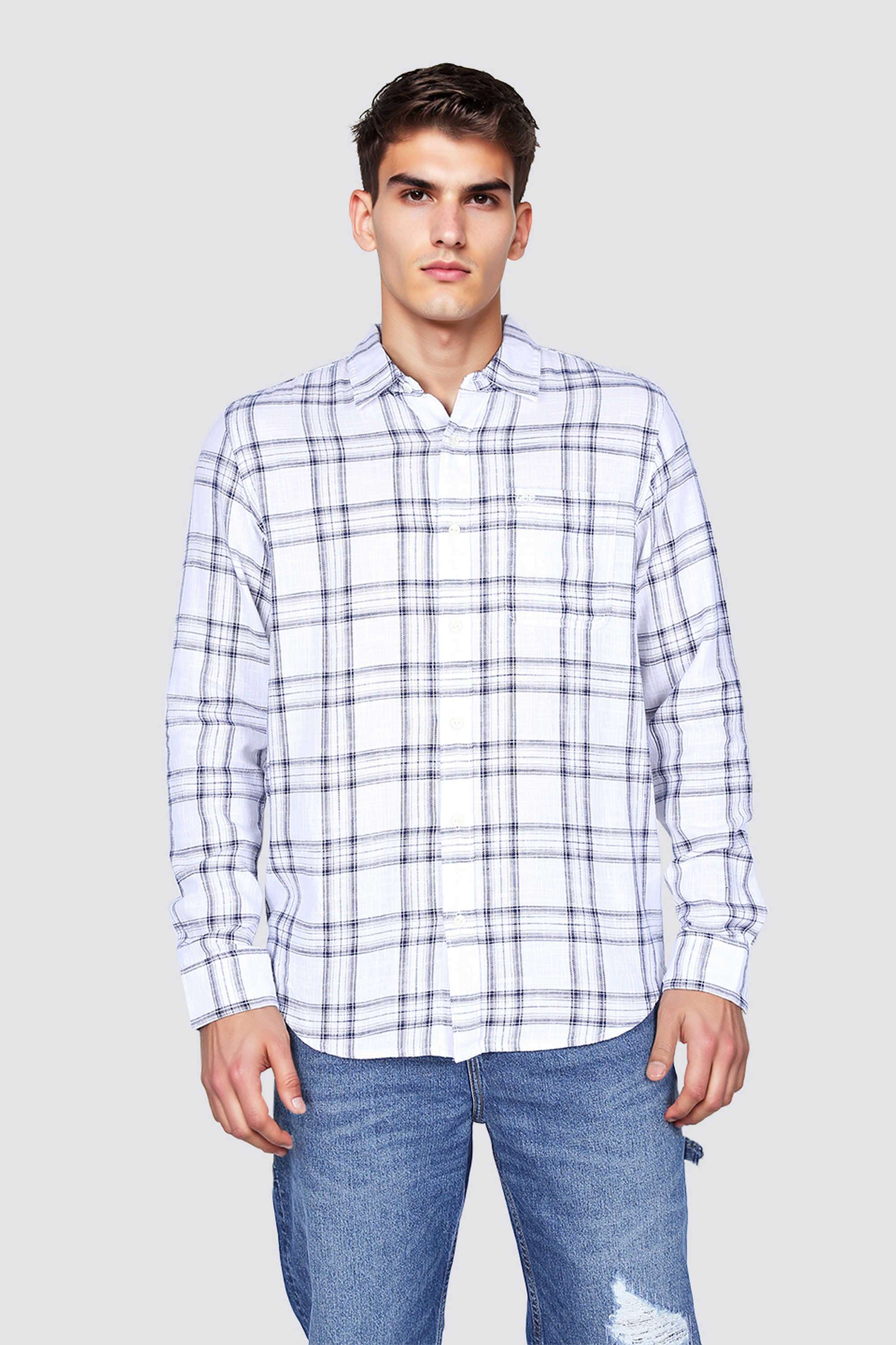 Checks-Cotton-Regular-Fit-Men-s-Casual-Shirt