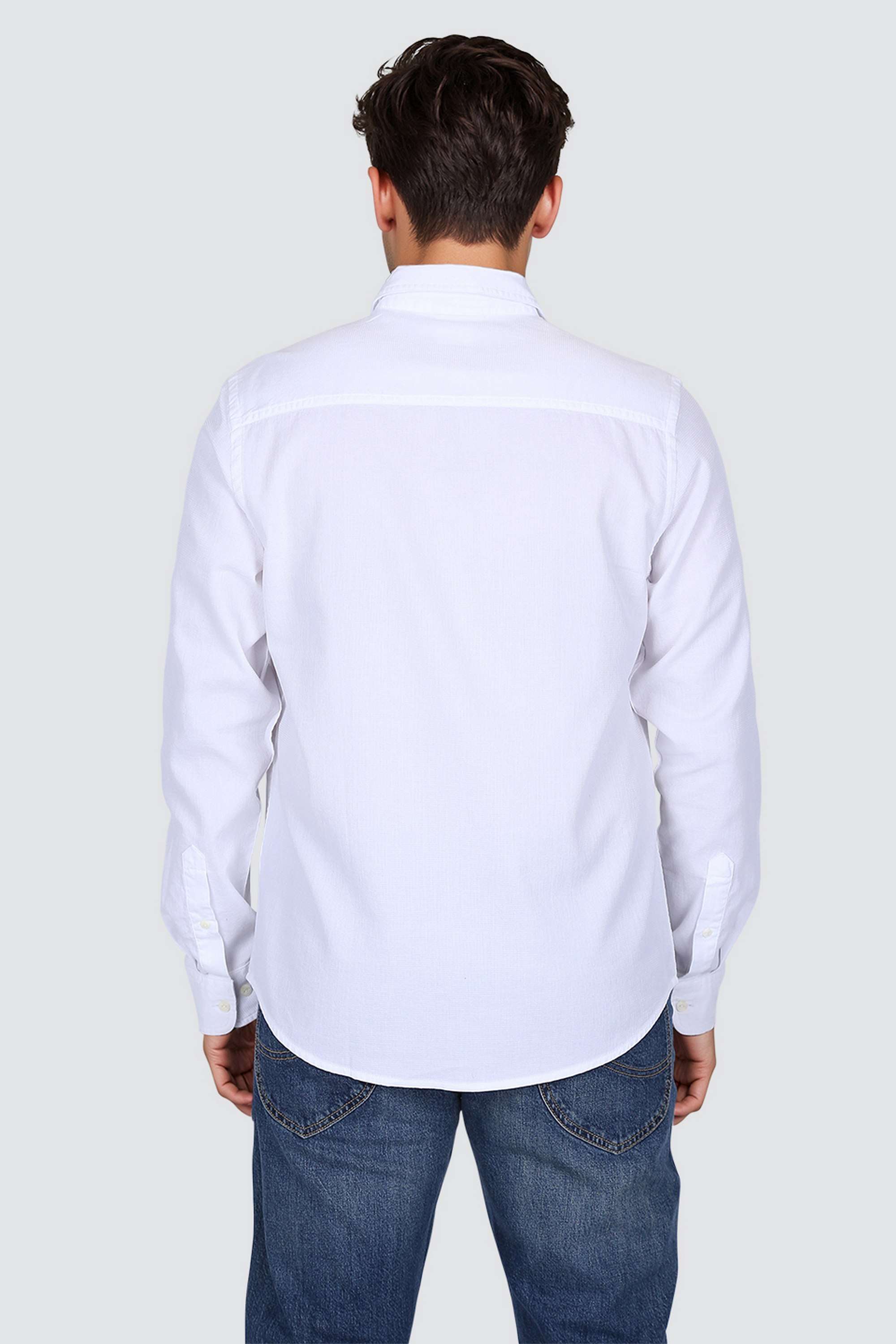 Solid-Collared-Cotton-Men-s-Casual-Wear-Shirt
