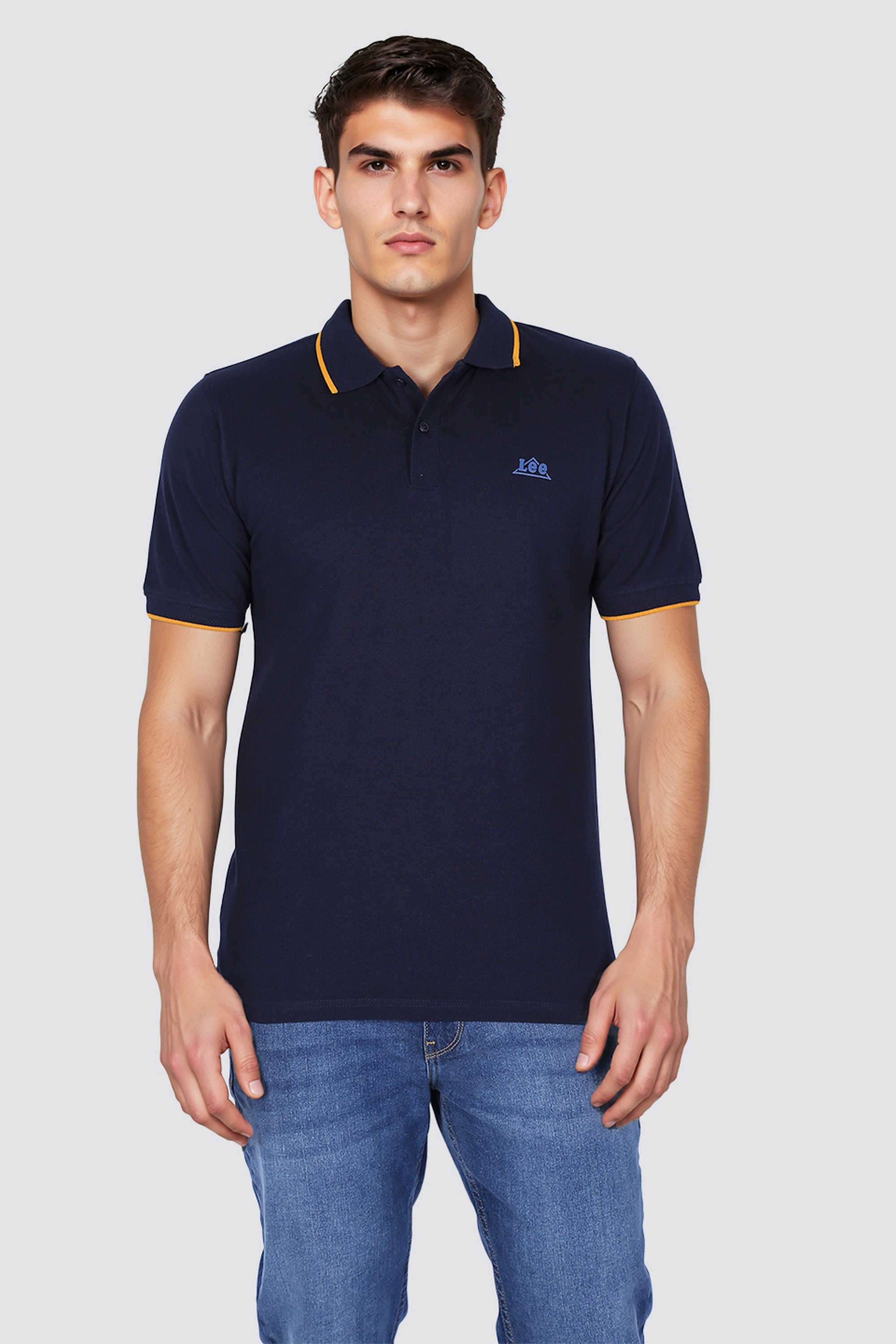Solid-Cotton-Polo-Men-s-T-Shirt