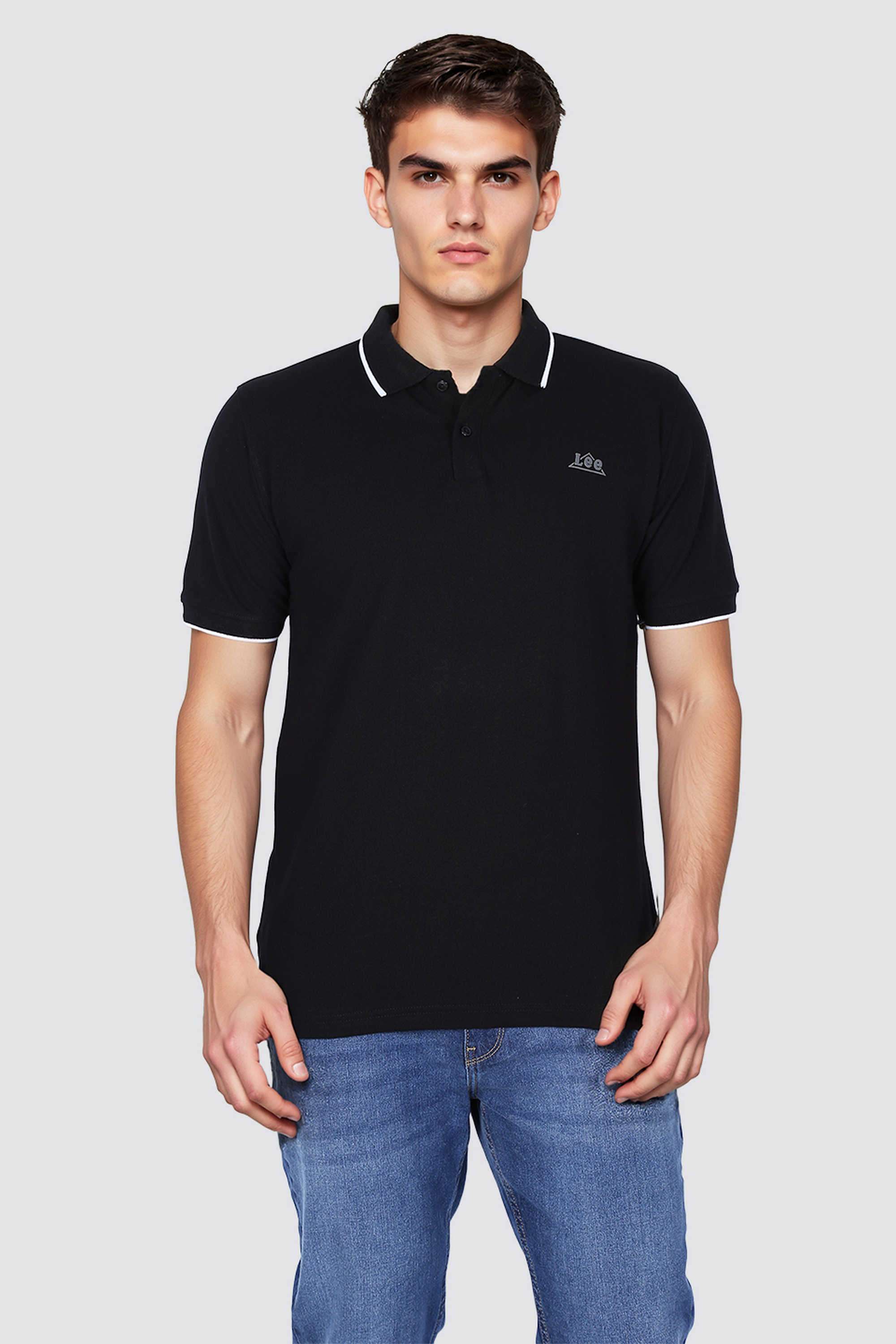 Solid-Cotton-Polo-Men-s-T-Shirt