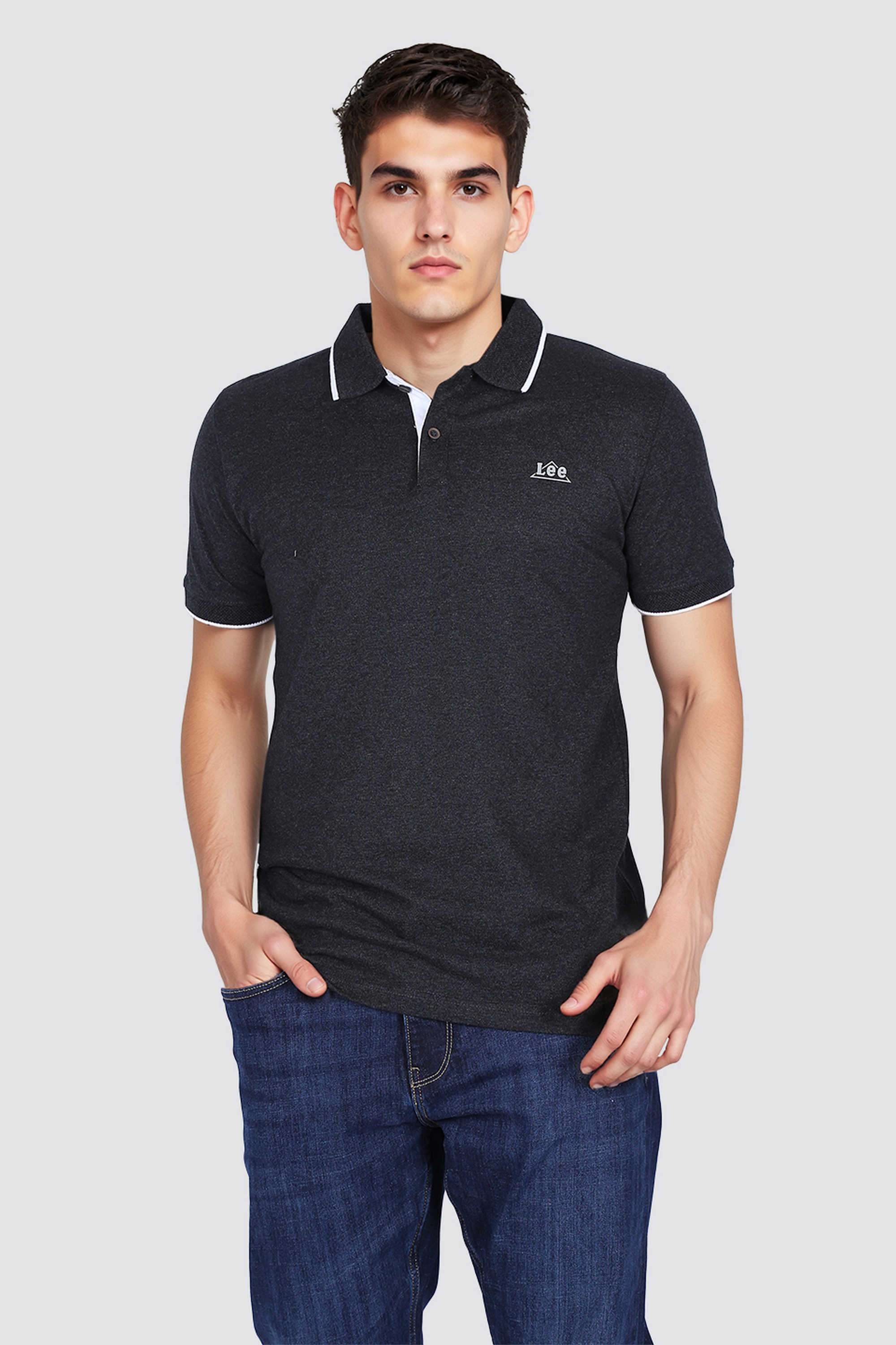 Solid-Cotton-Polo-Men-s-T-Shirt