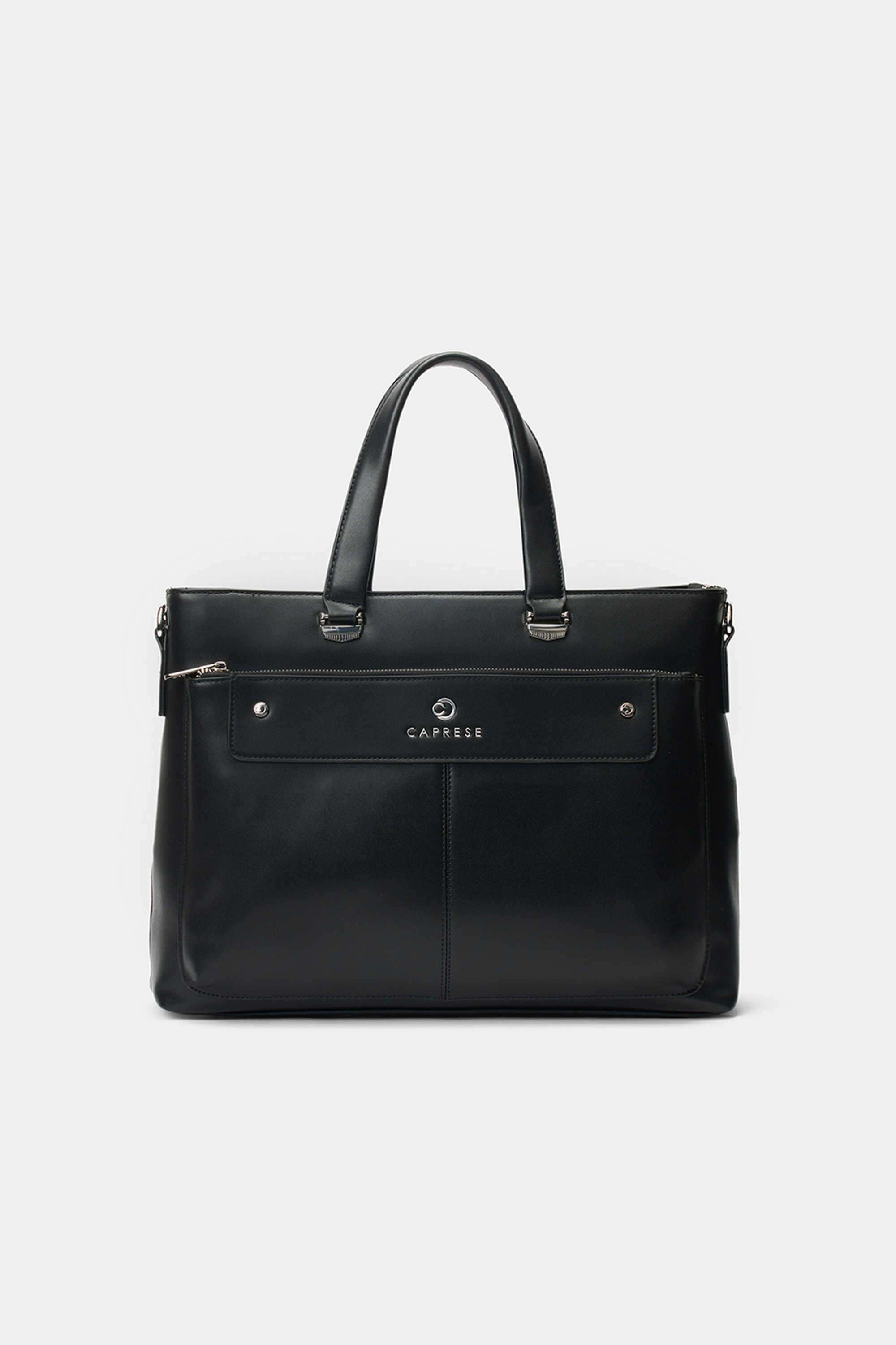 Zipper-Faux-Leather-Women-Everyday-Laptop-Bag