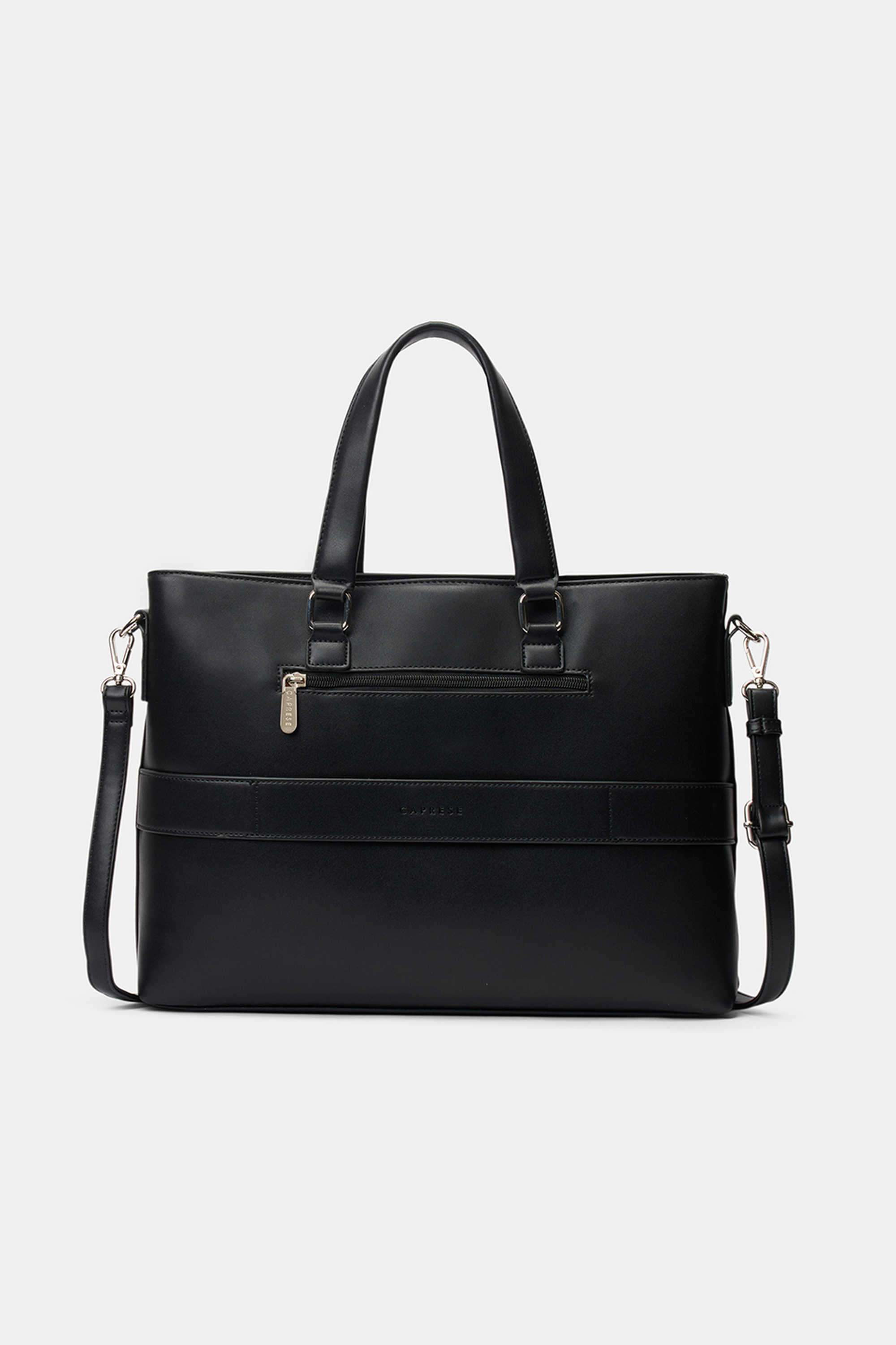 Zipper-Faux-Leather-Women-Everyday-Laptop-Bag
