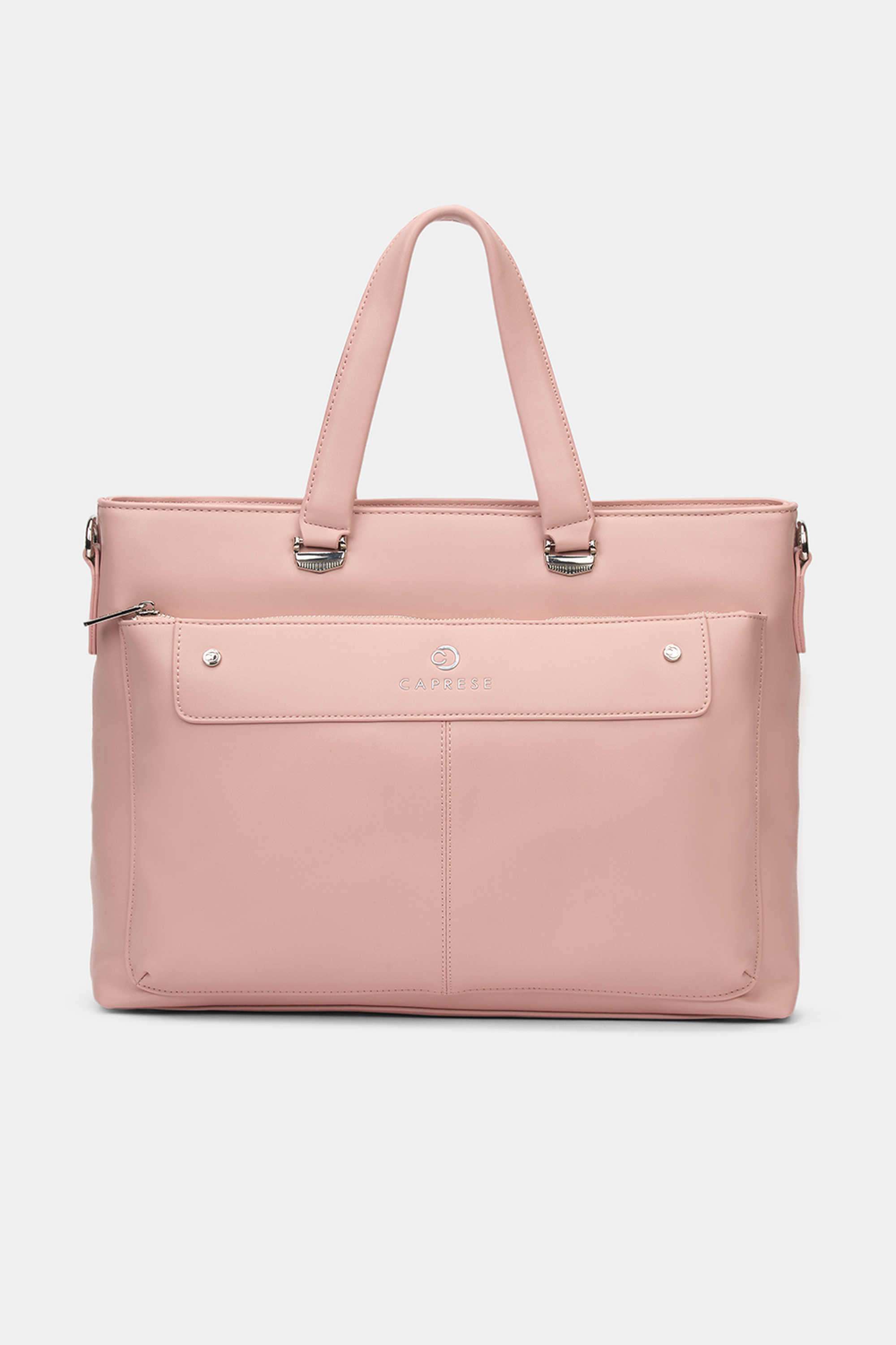 Zipper-Faux-Leather-Women-Everyday-Laptop-Bag