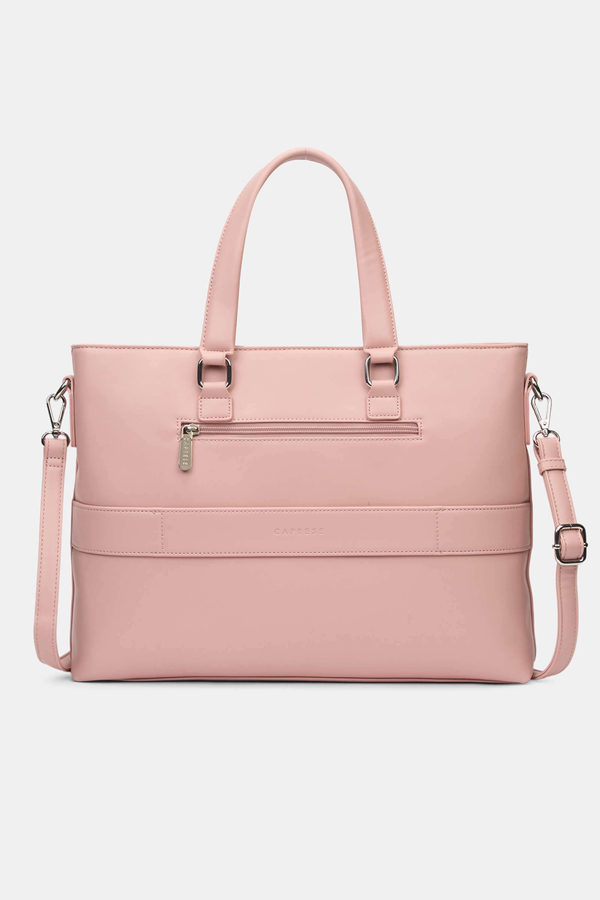 Zipper-Faux-Leather-Women-Everyday-Laptop-Bag