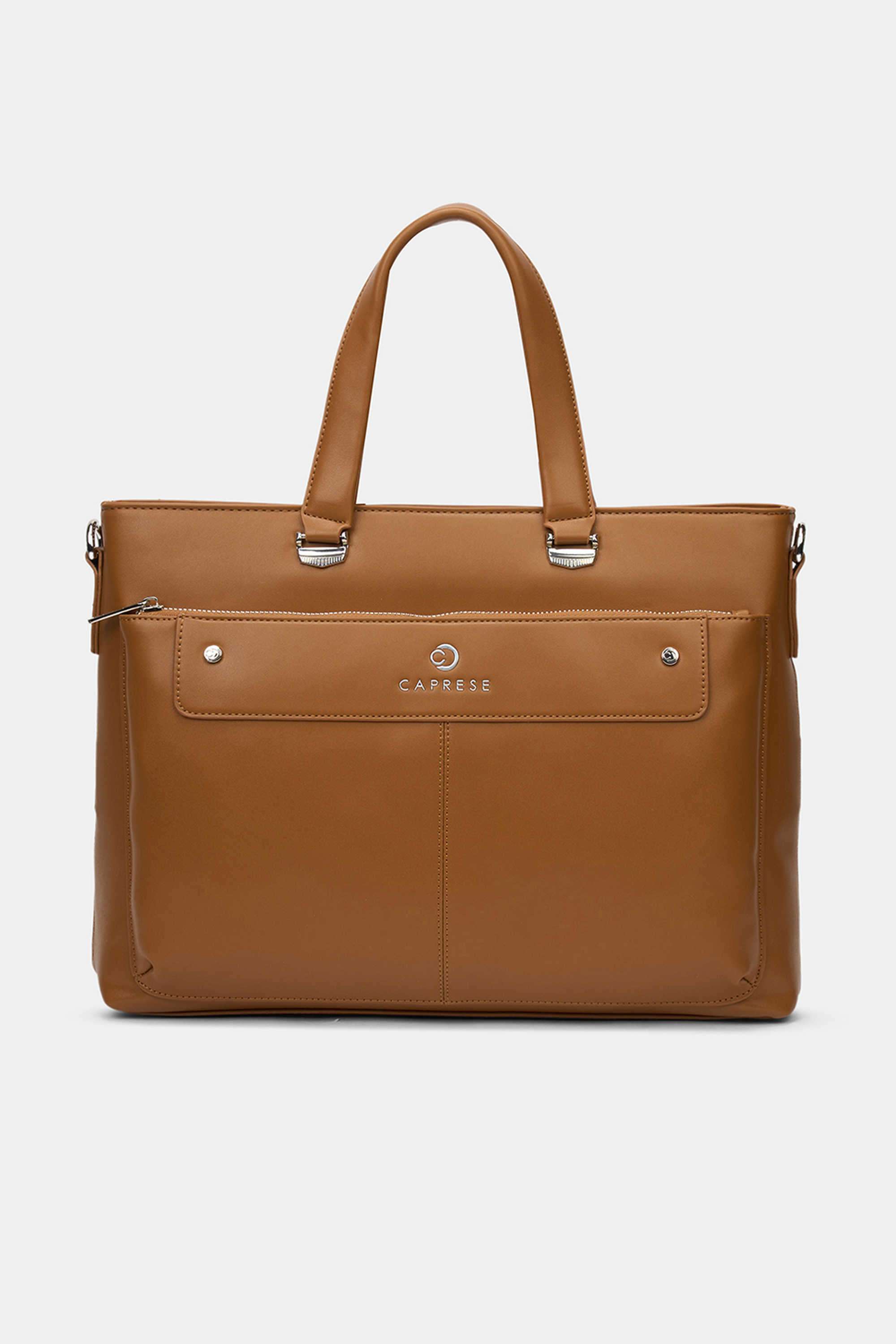 Zipper-Faux-Leather-Women-Everyday-Laptop-Bag