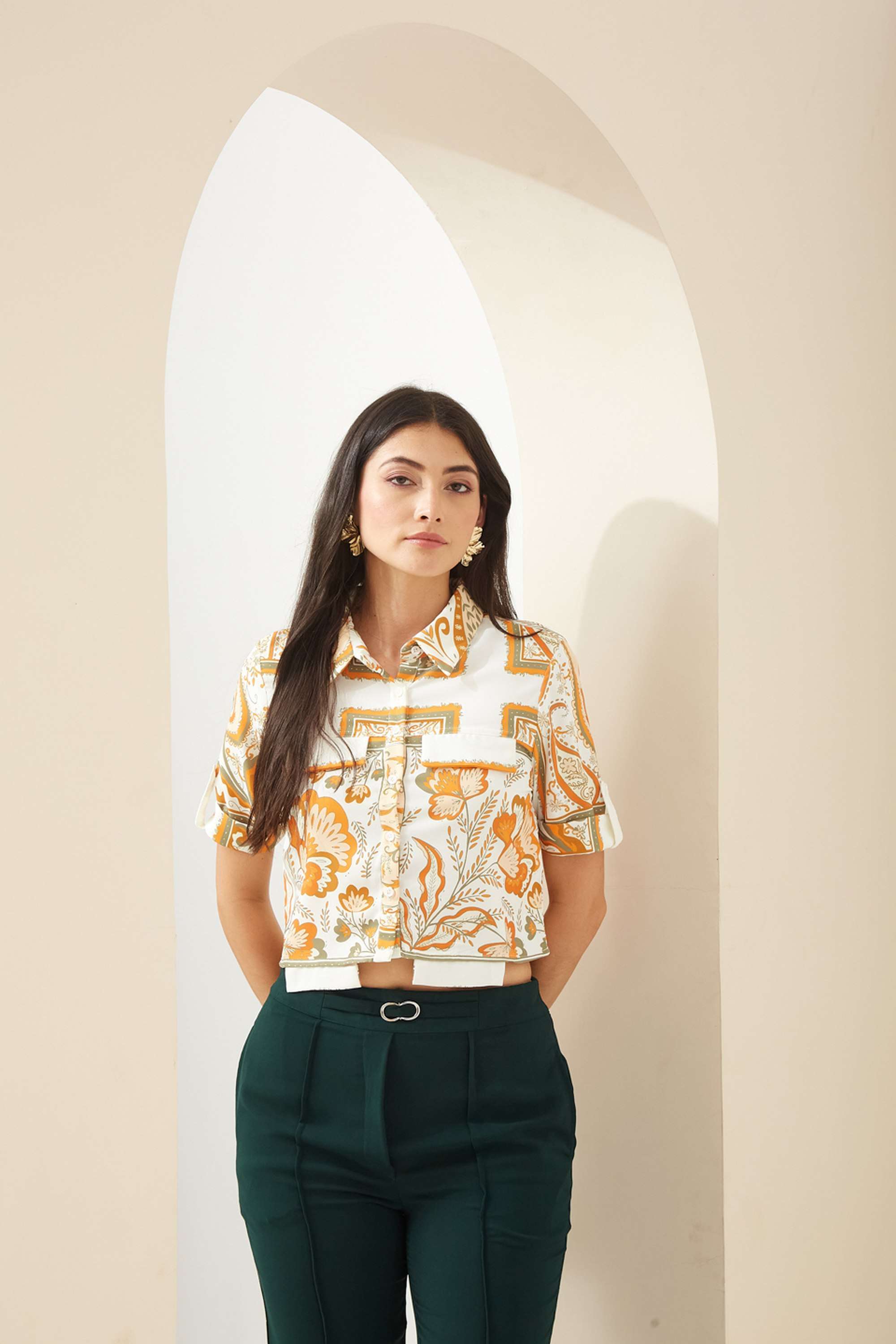 latin quarters Printed Polyester Collared Regular Fit Casual Wear Women Shirt-picture-36
