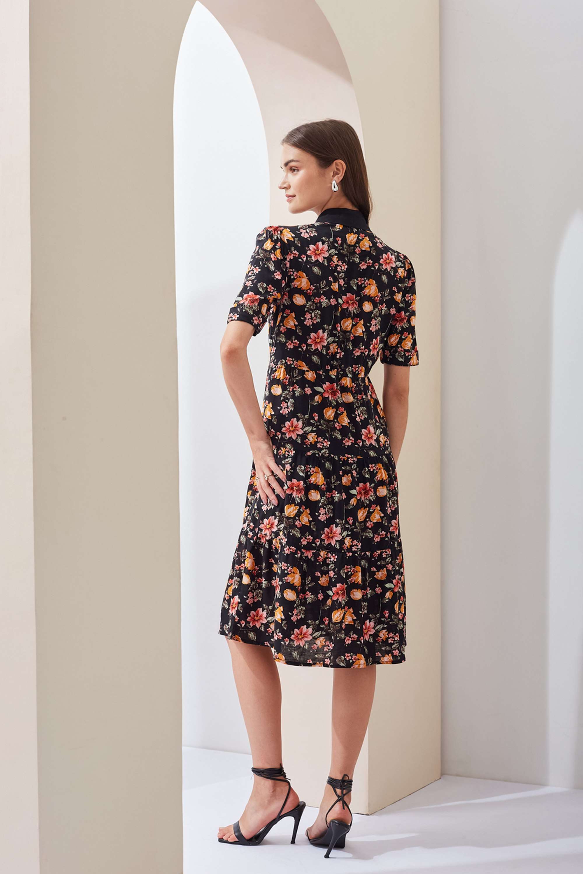 Printed-Collared-Viscose-Women-s-Ankle-Length-Dress