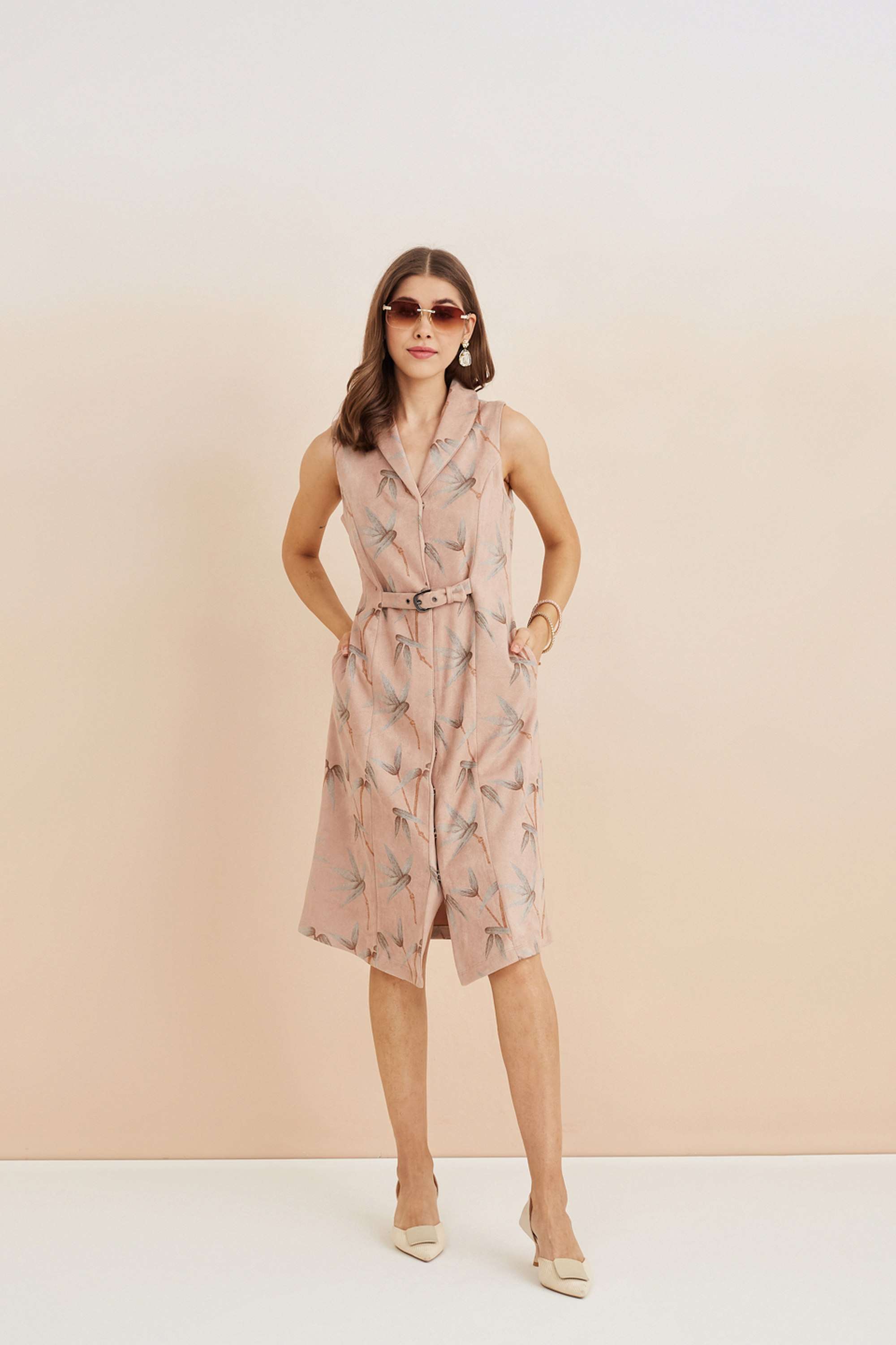 latin quarters Printed Collared Polyester Women Dress-picture-30