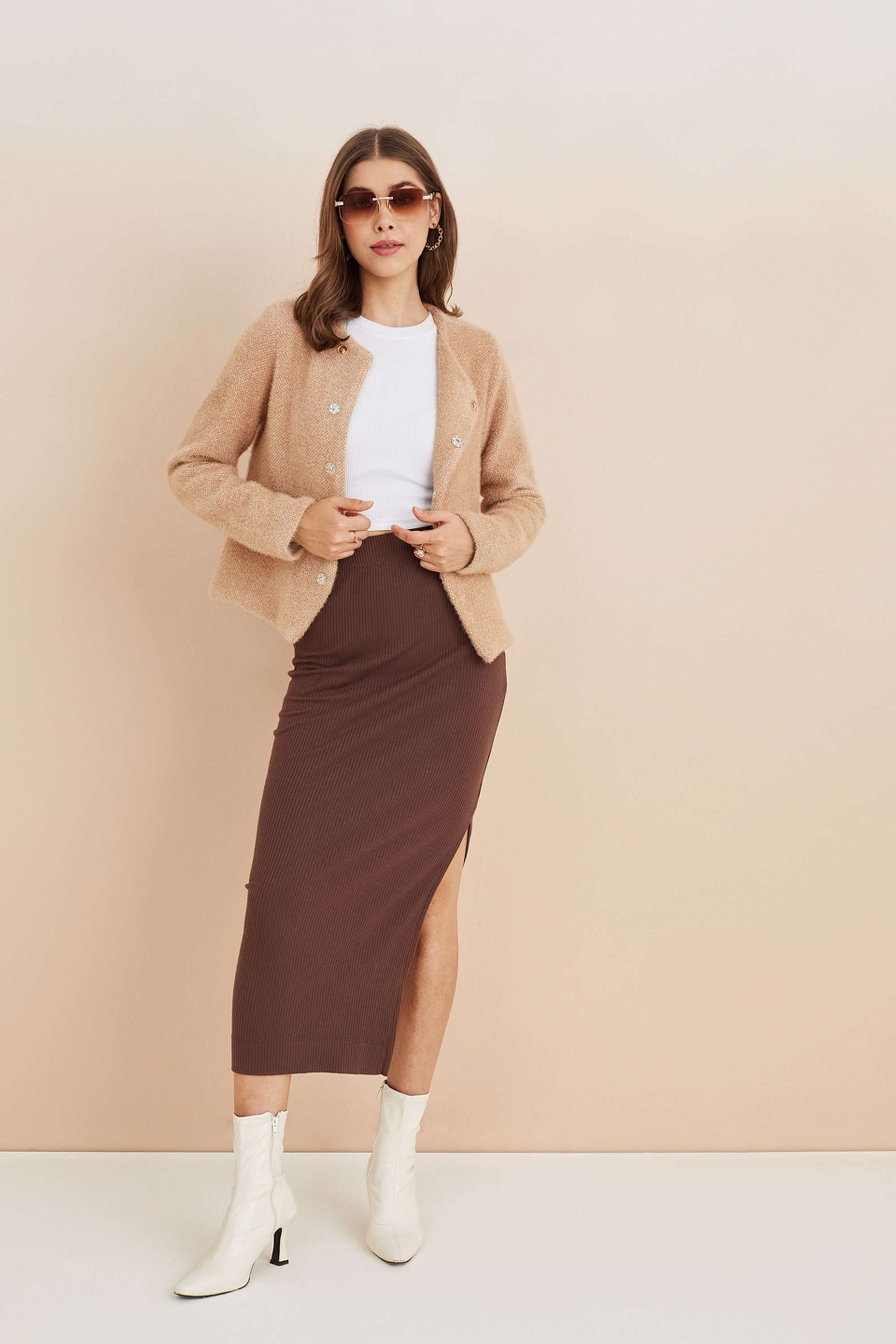 Solid-Nylon-Collared-Women-s-Jacket