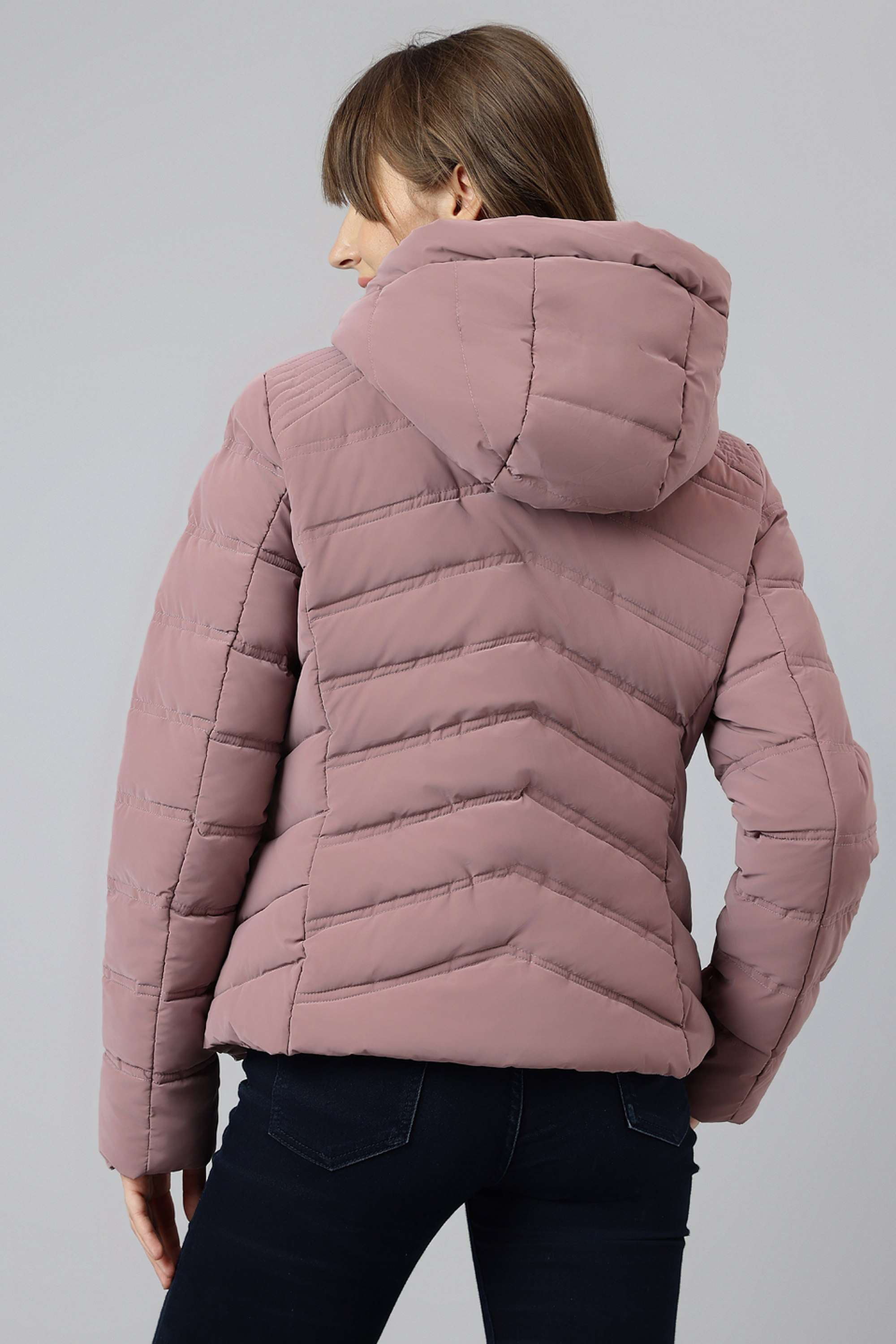 Self-Design-Blended-Fabric-Women-s-Casual-Wear-Jacket