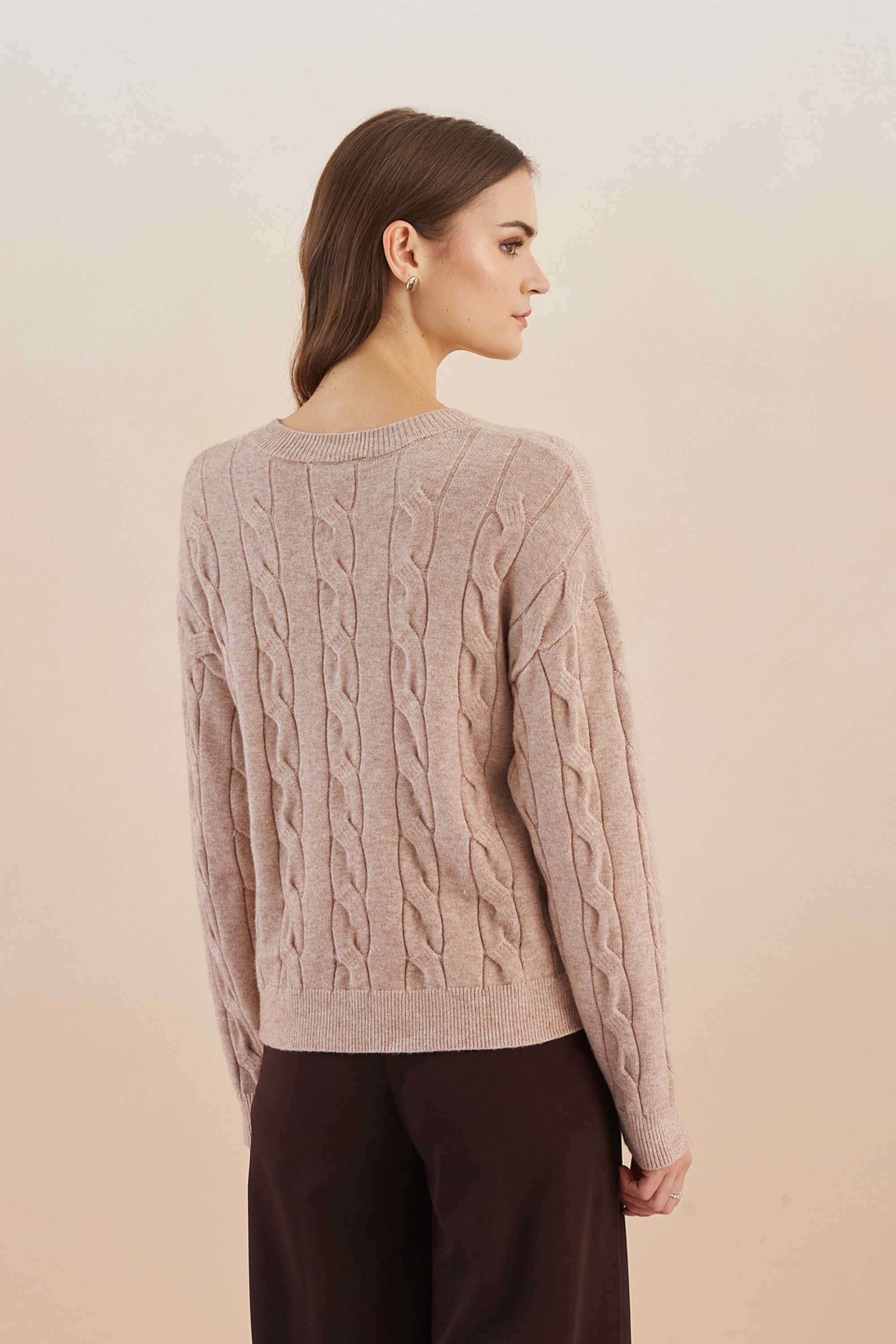 Solid-Viscose-Round-Neck-Women-s-Sweater