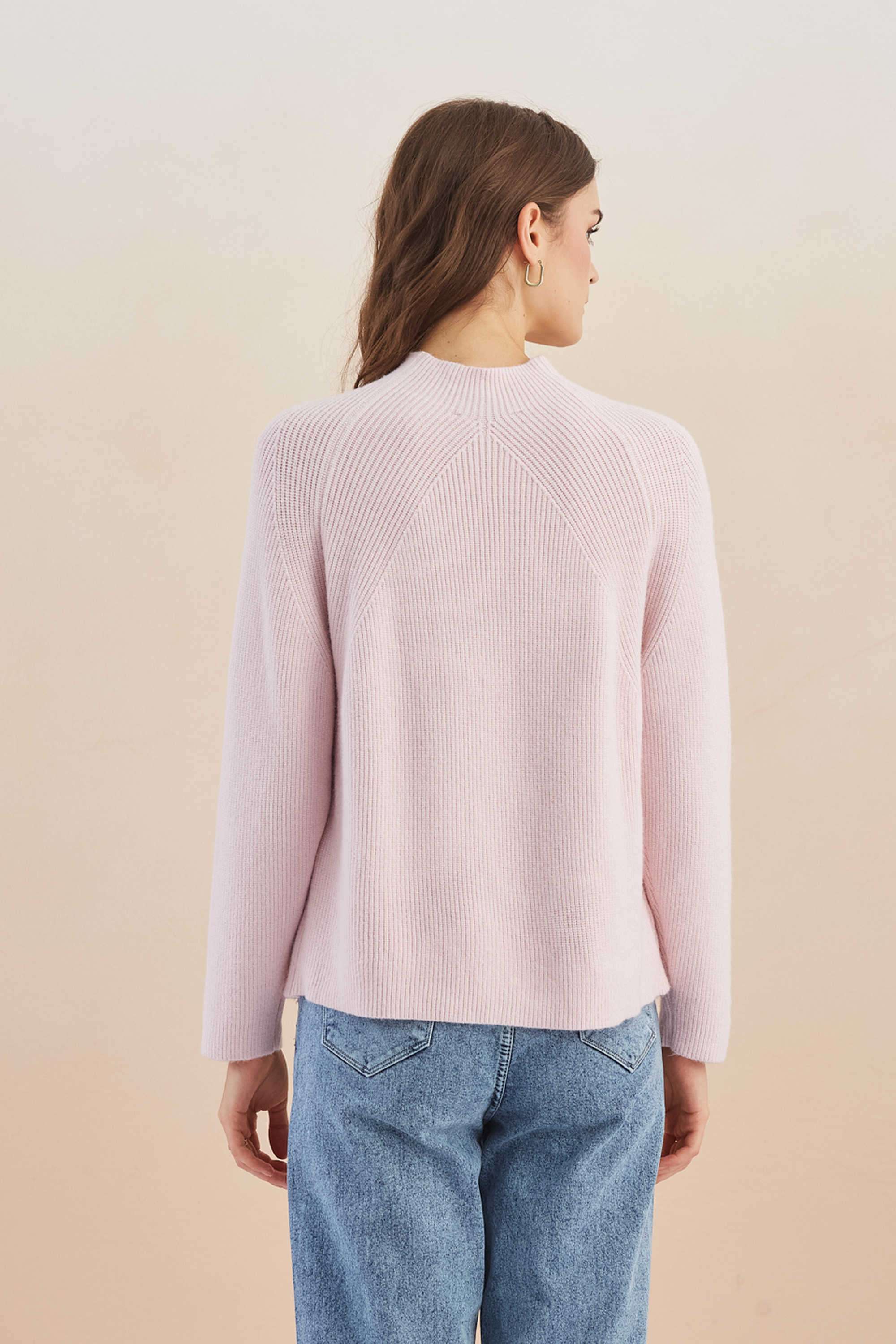 Solid-Viscose-Turtle-Neck-Women-s-Sweater