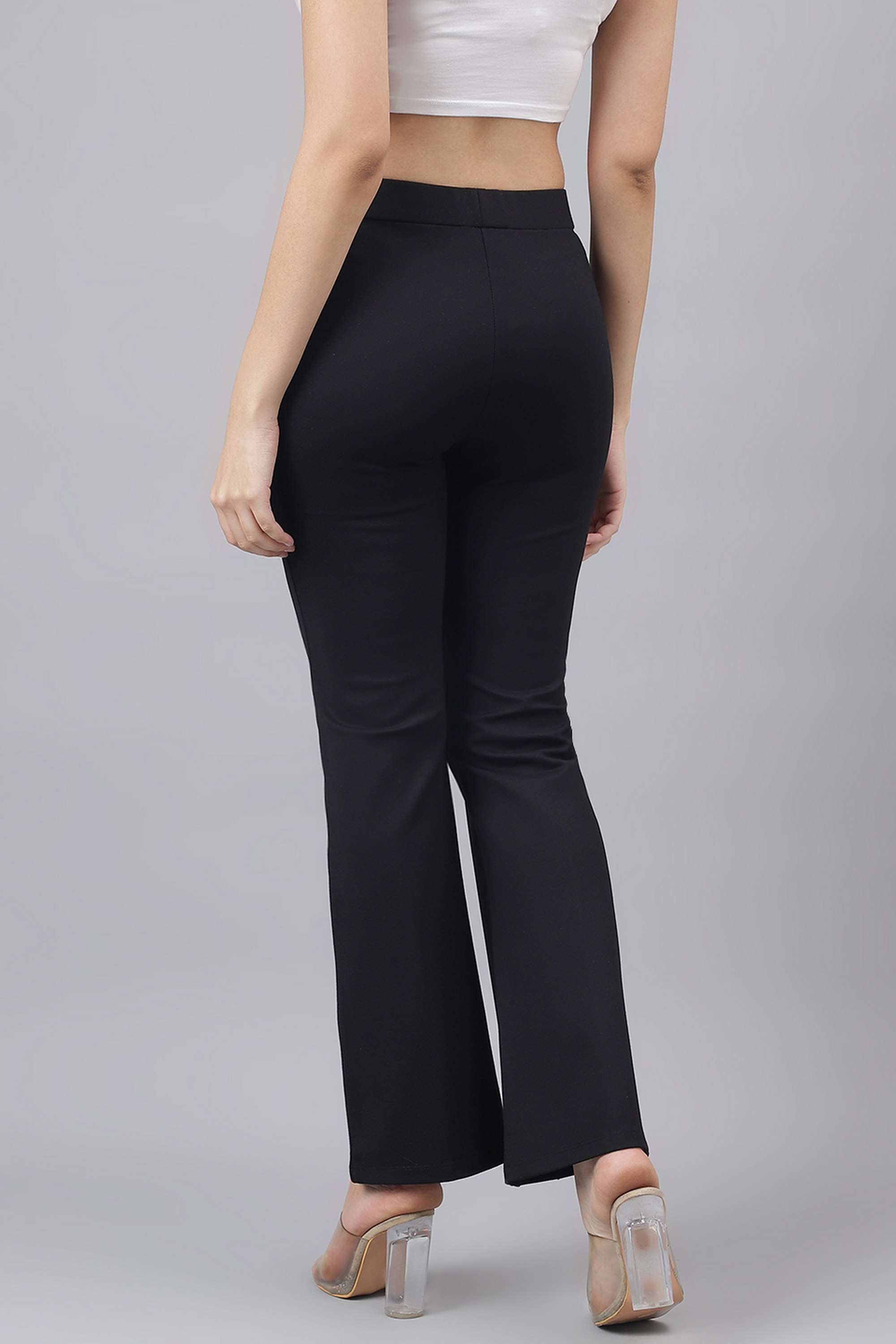 Solid-Regular-Fit-Nylon-Women-s-Casual-Wear-Trousers