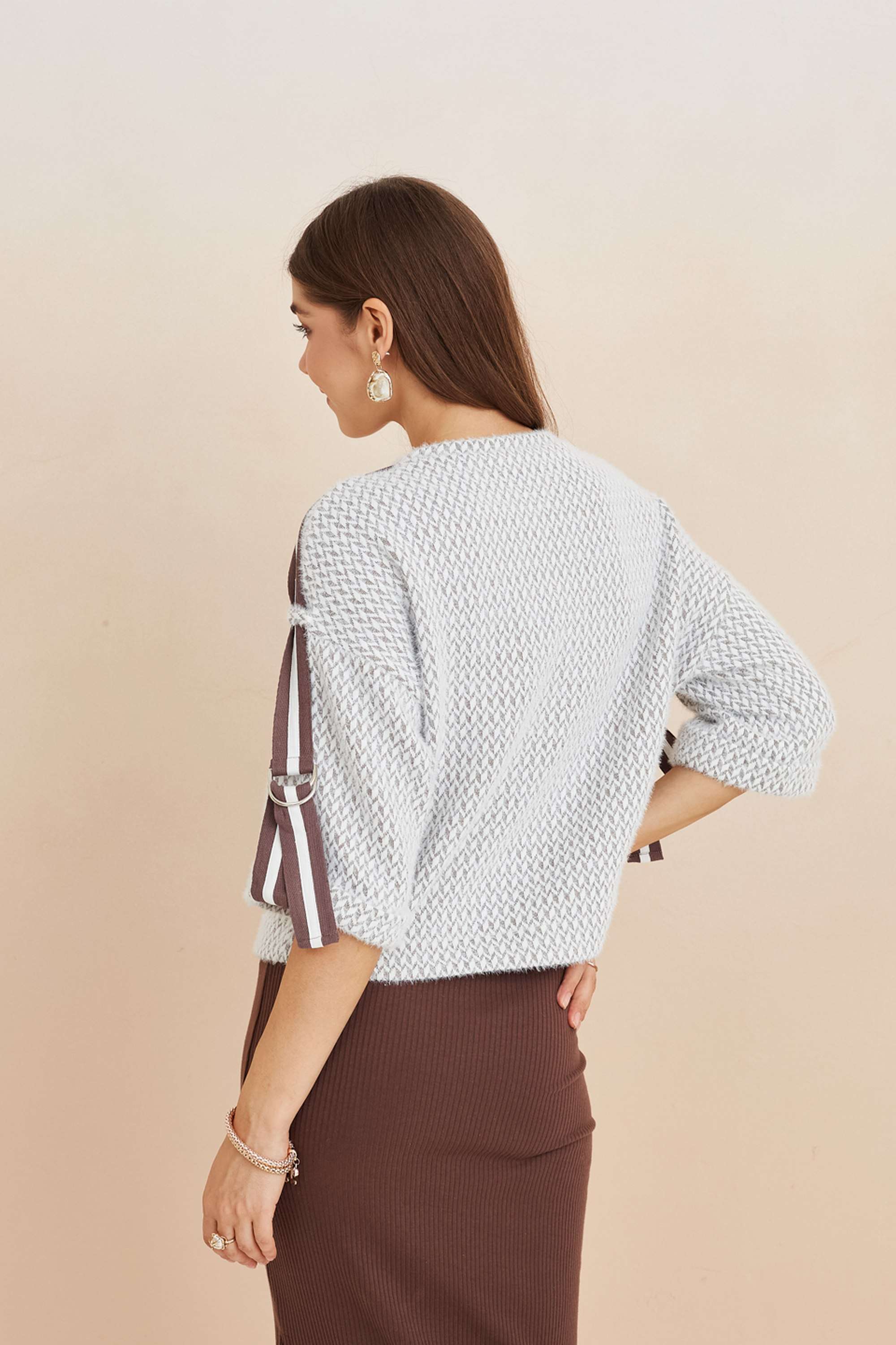 Solid-Nylon-Round-Neck-Women-s-Sweatshirt