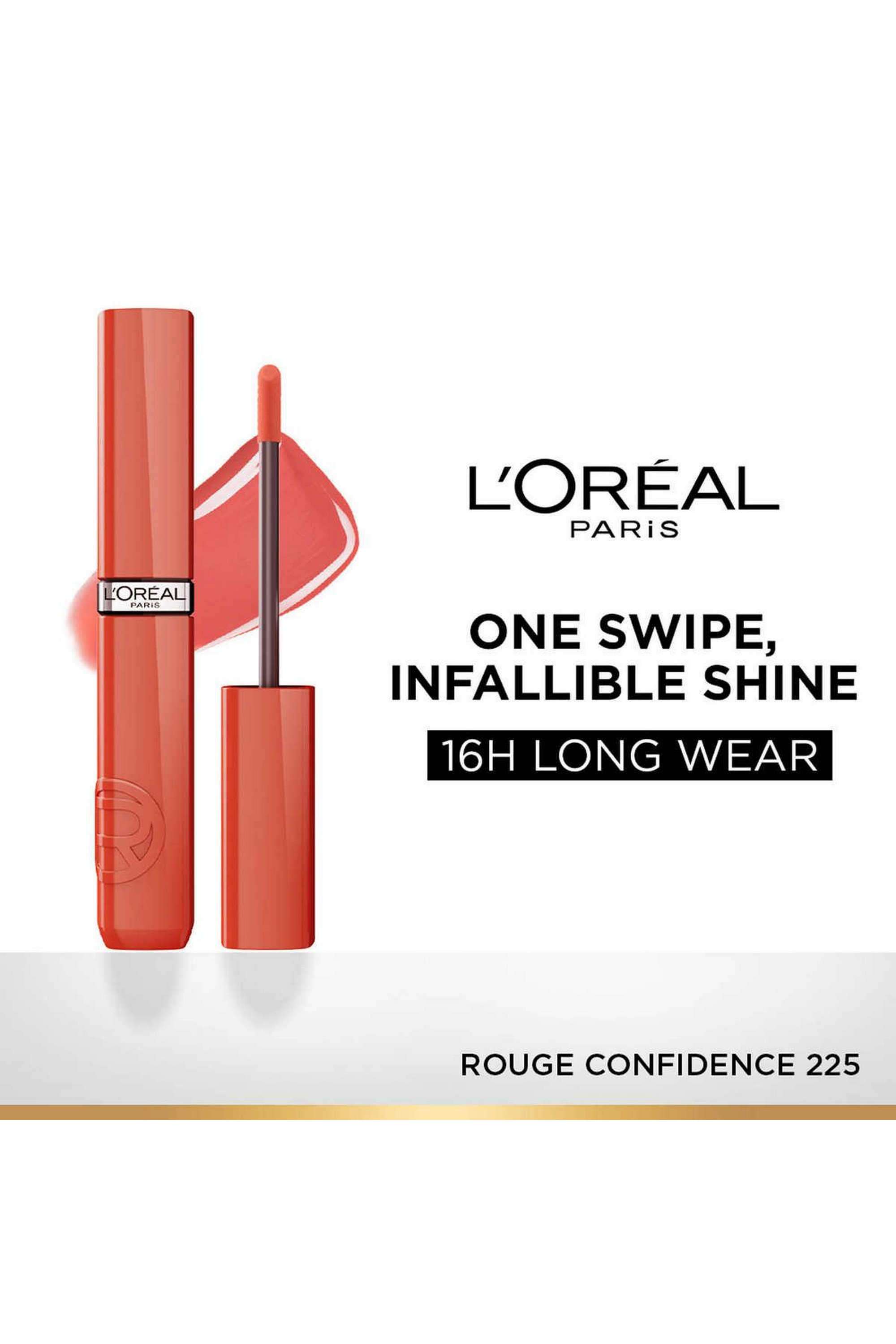 Infallible-Laque-Resistance-Lacquer-Like-Shine -16H-Longwear-Liquid-Lipstick---225-Rouge-Confidence -4-ml