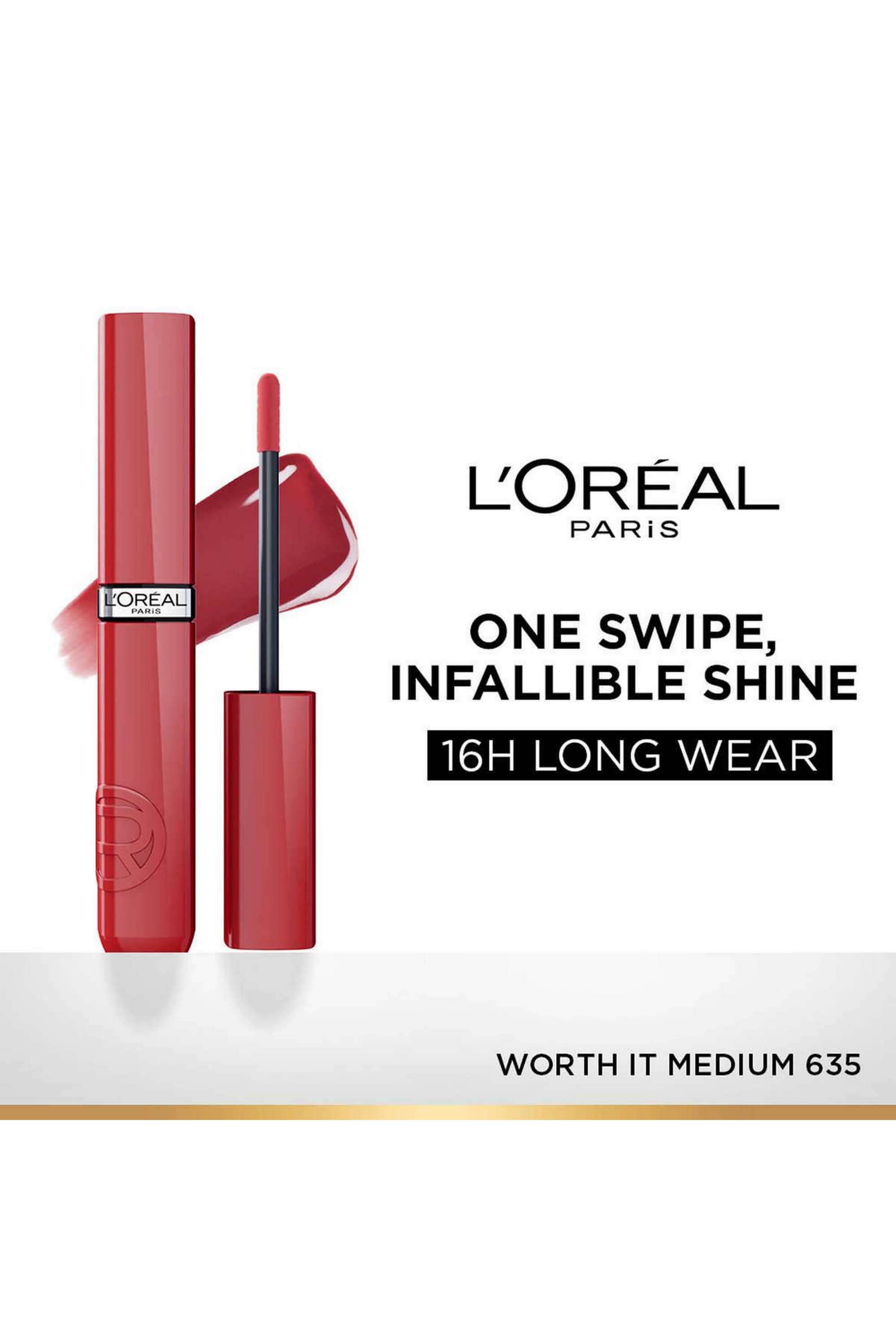 Infallible-Laque-Resistance-Lacquer-Like-Shine -16H-Longwear-Liquid-Lipstick---635-Worth-It-Medium -4-ml