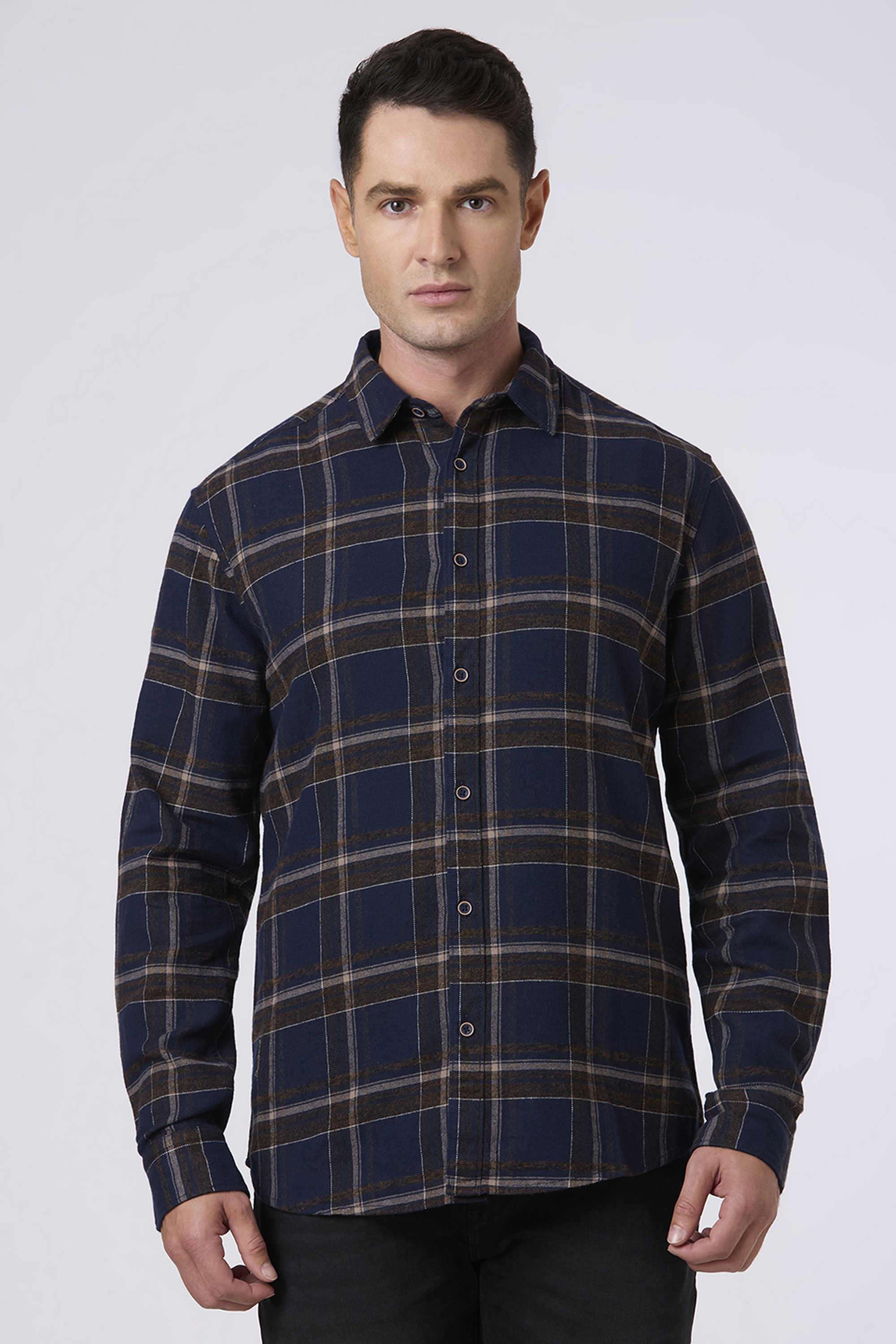 Checks-Cotton-Regular-Fit-Men-Casual-Shirt
