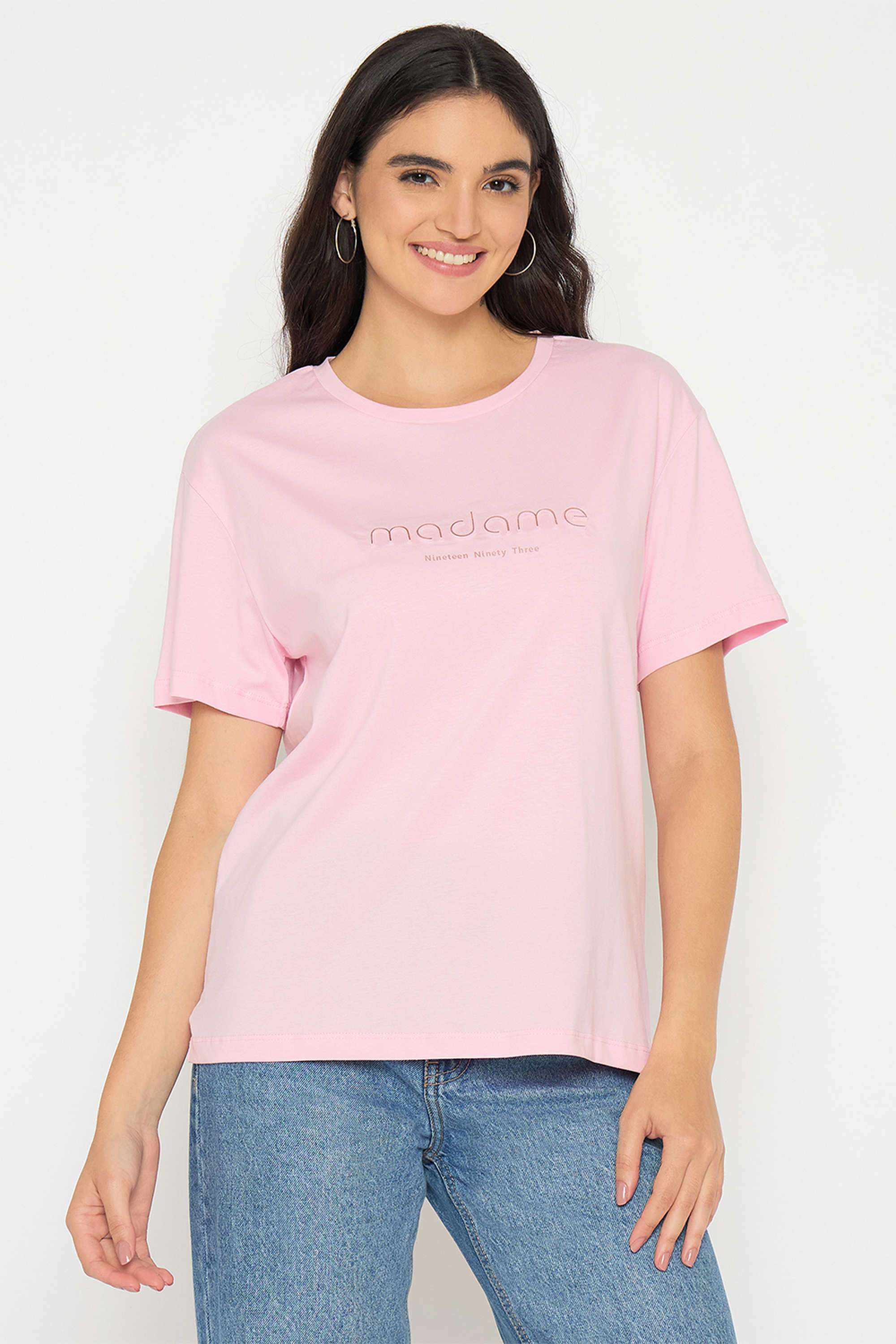 Typographic-Cotton-Round-Neck-Women-s-T-Shirt