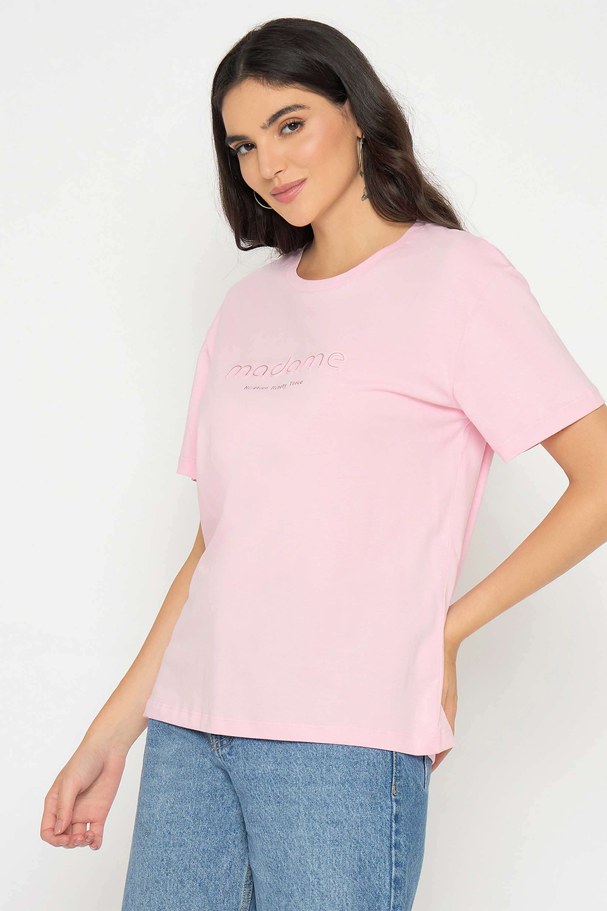 Typographic-Cotton-Round-Neck-Women-s-T-Shirt