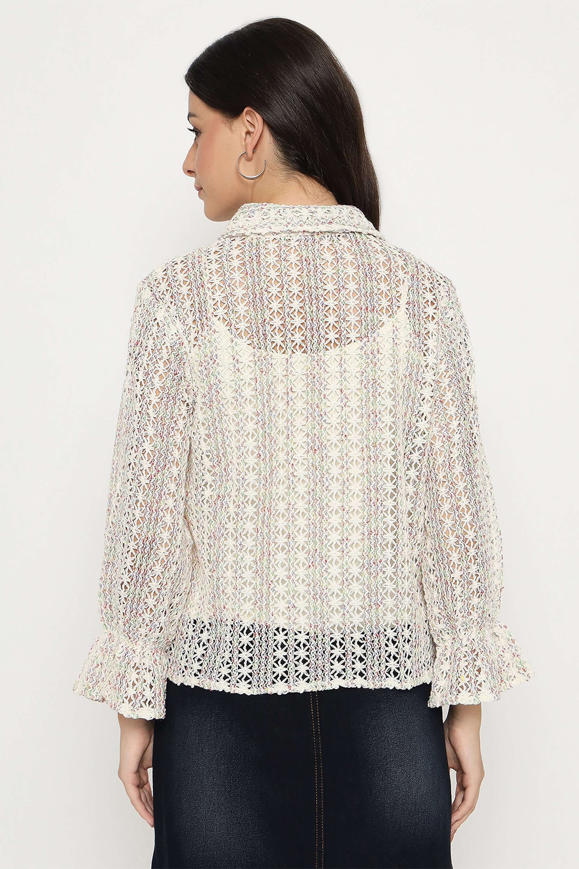 Embroidered-Classic-Collar-Polyester-Women-s-Casual-Wear-Shirt