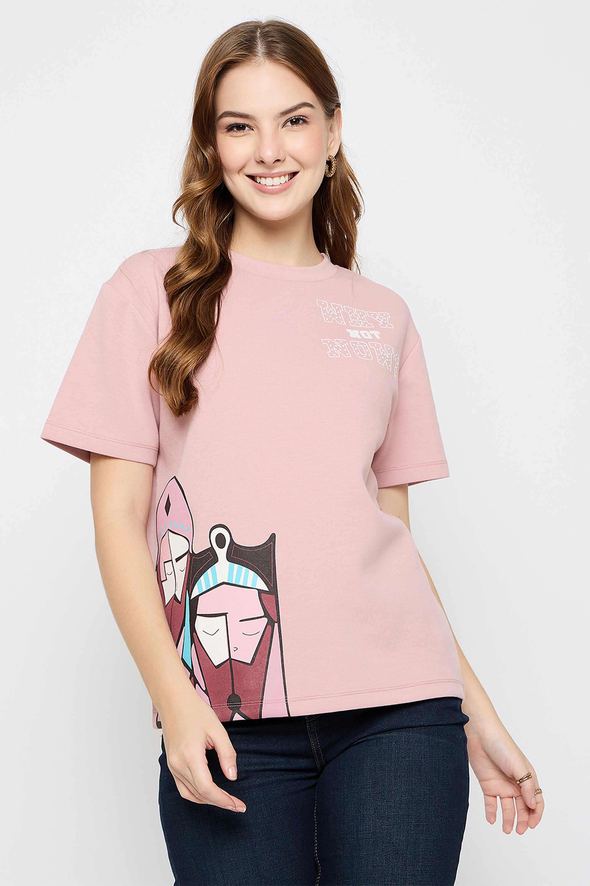 Graphic-Print-Polyester-Women-s-T-Shirt