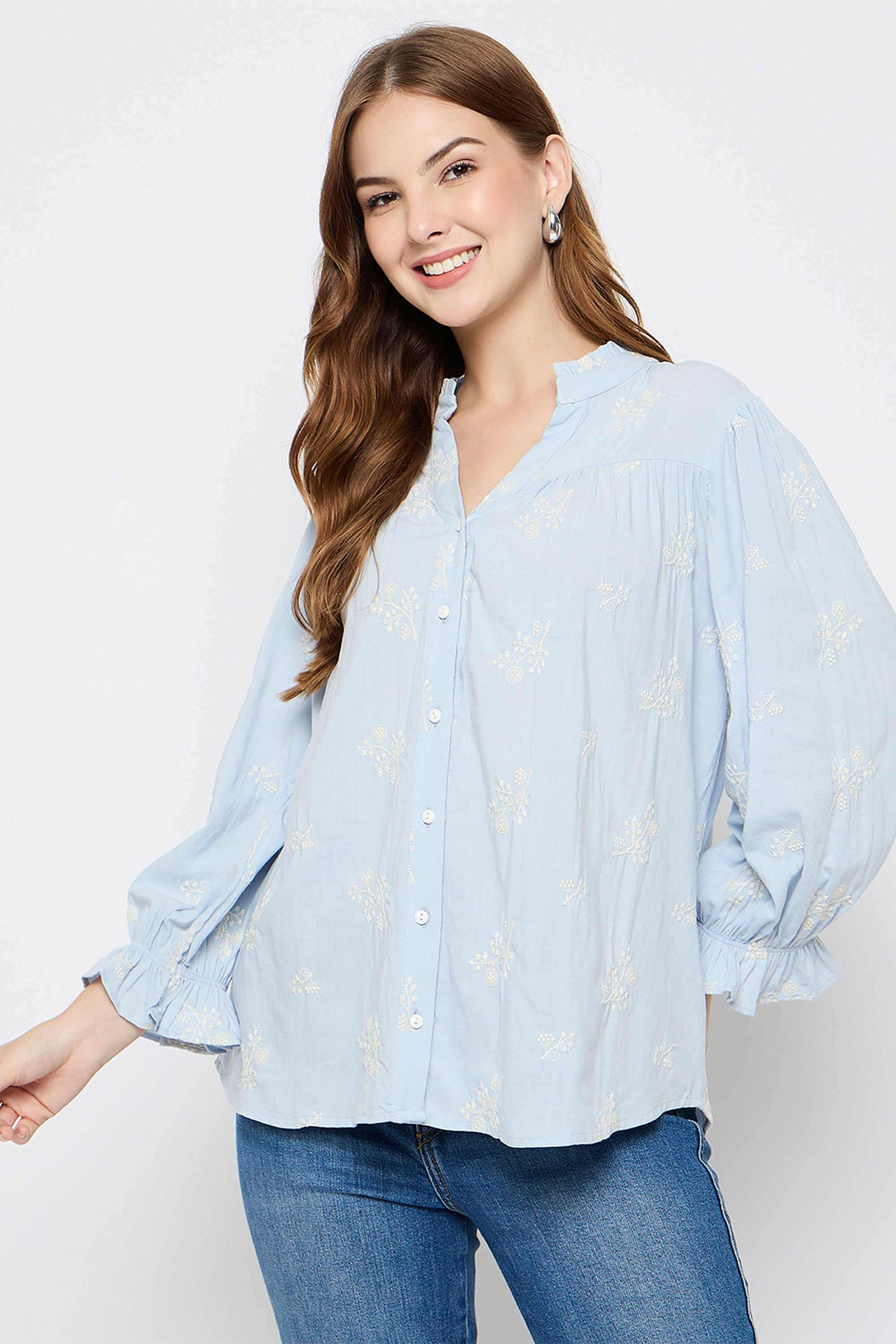 Floral-Cotton-Women-s-Top