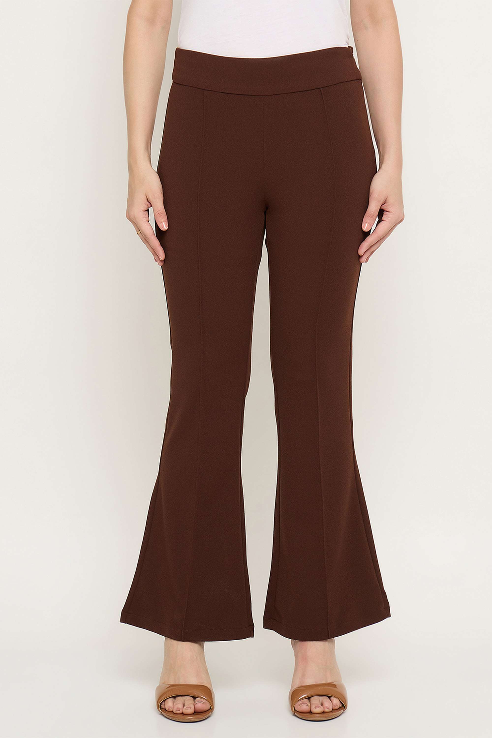 Solid-Regular-Fit-Polyester-Women-Casual-Wear-Trousers