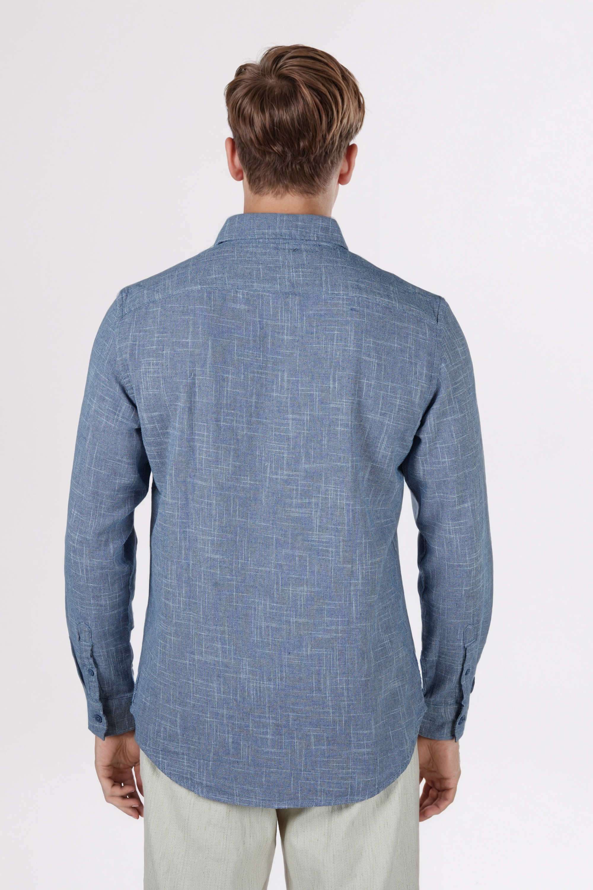 Yarn-Dyed-Cotton-Regular-Fit-Men-s-Casual-Wear-Shirt