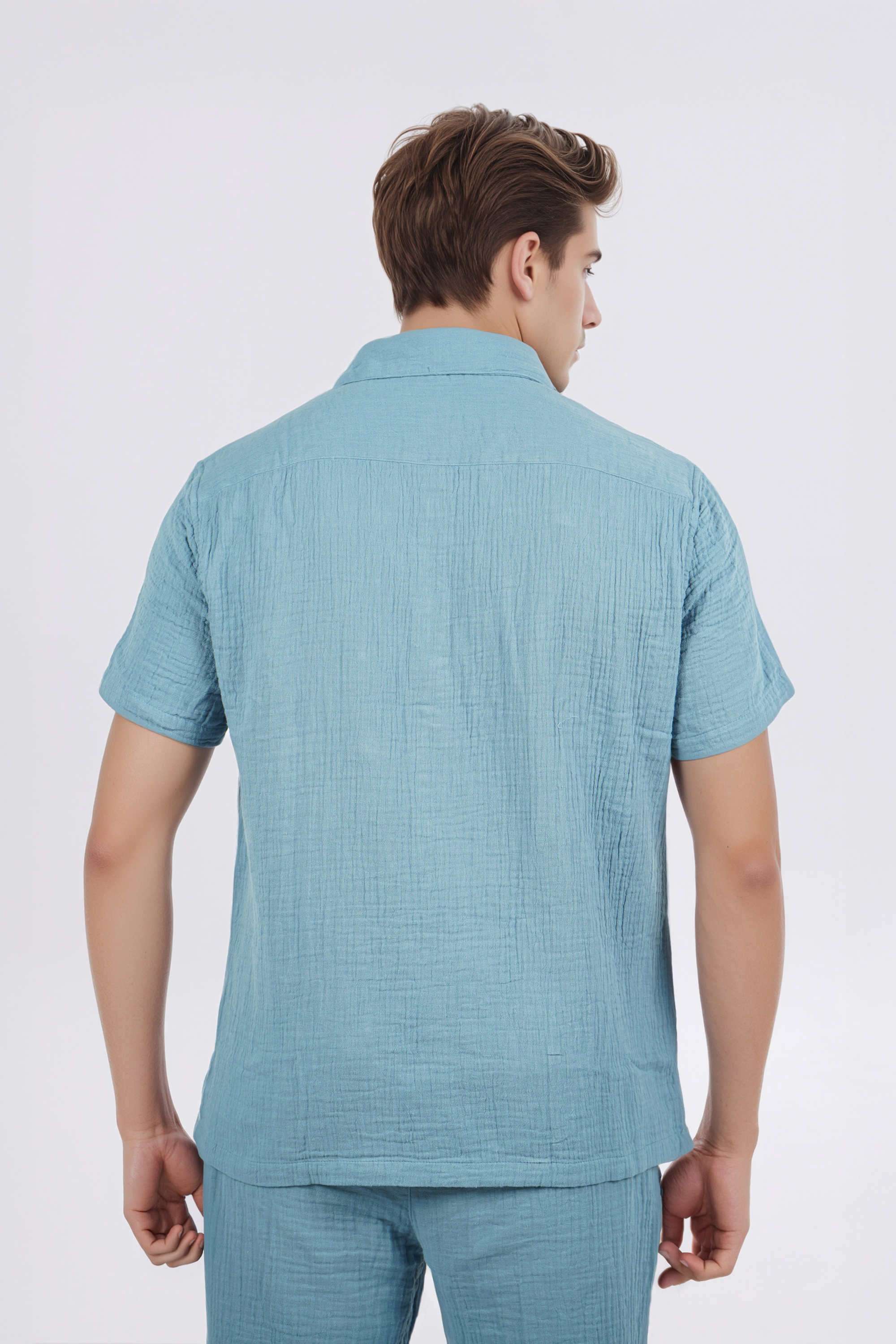 Solid-Cotton-Regular-Fit-Men-s-Casual-Wear-Shirt