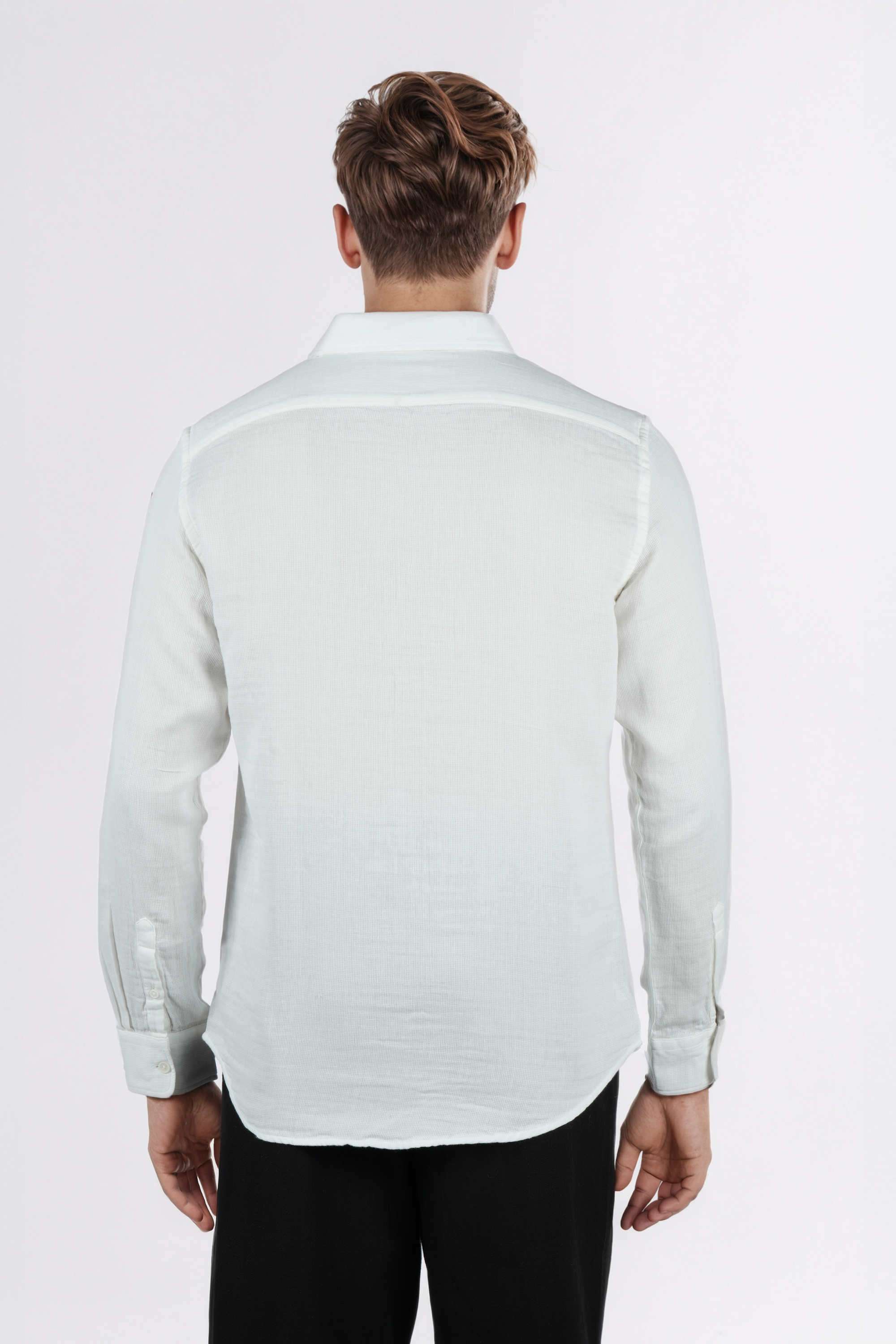 Solid-Cotton-Regular-Fit-Men-s-Casual-Wear-Shirt