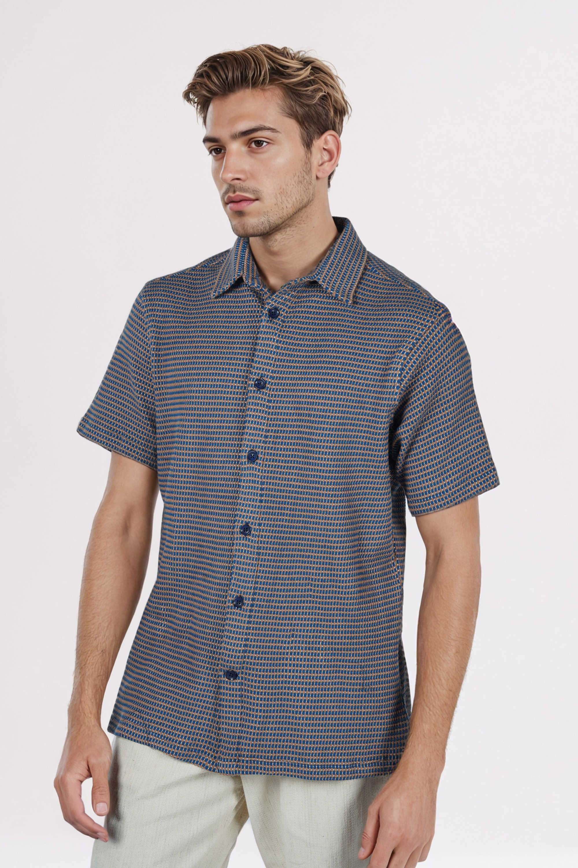 Solid-Cotton-Regular-Fit-Men-s-Casual-Shirt