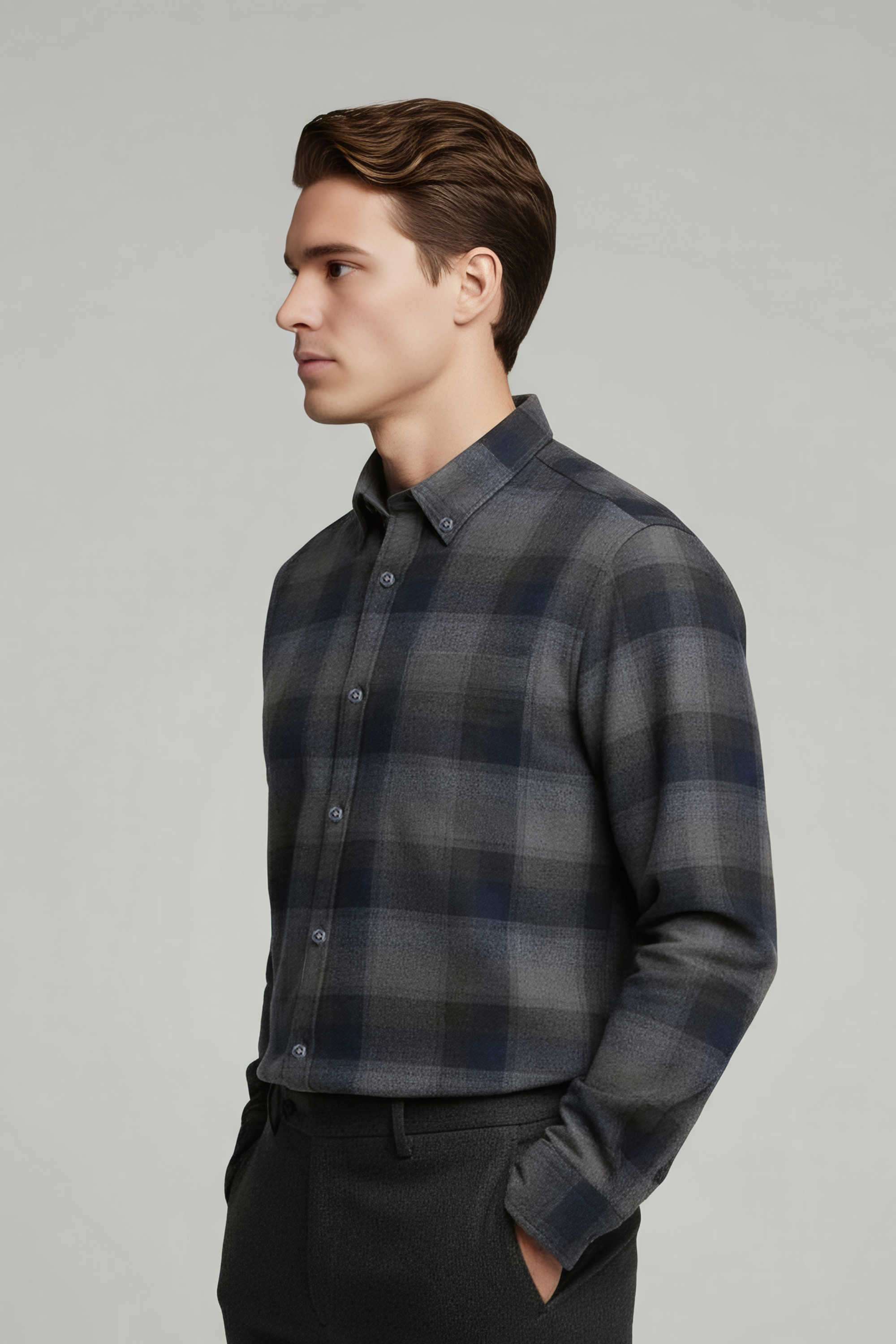Solid-Cotton-Regular-Fit-Men-s-Casual-Shirt