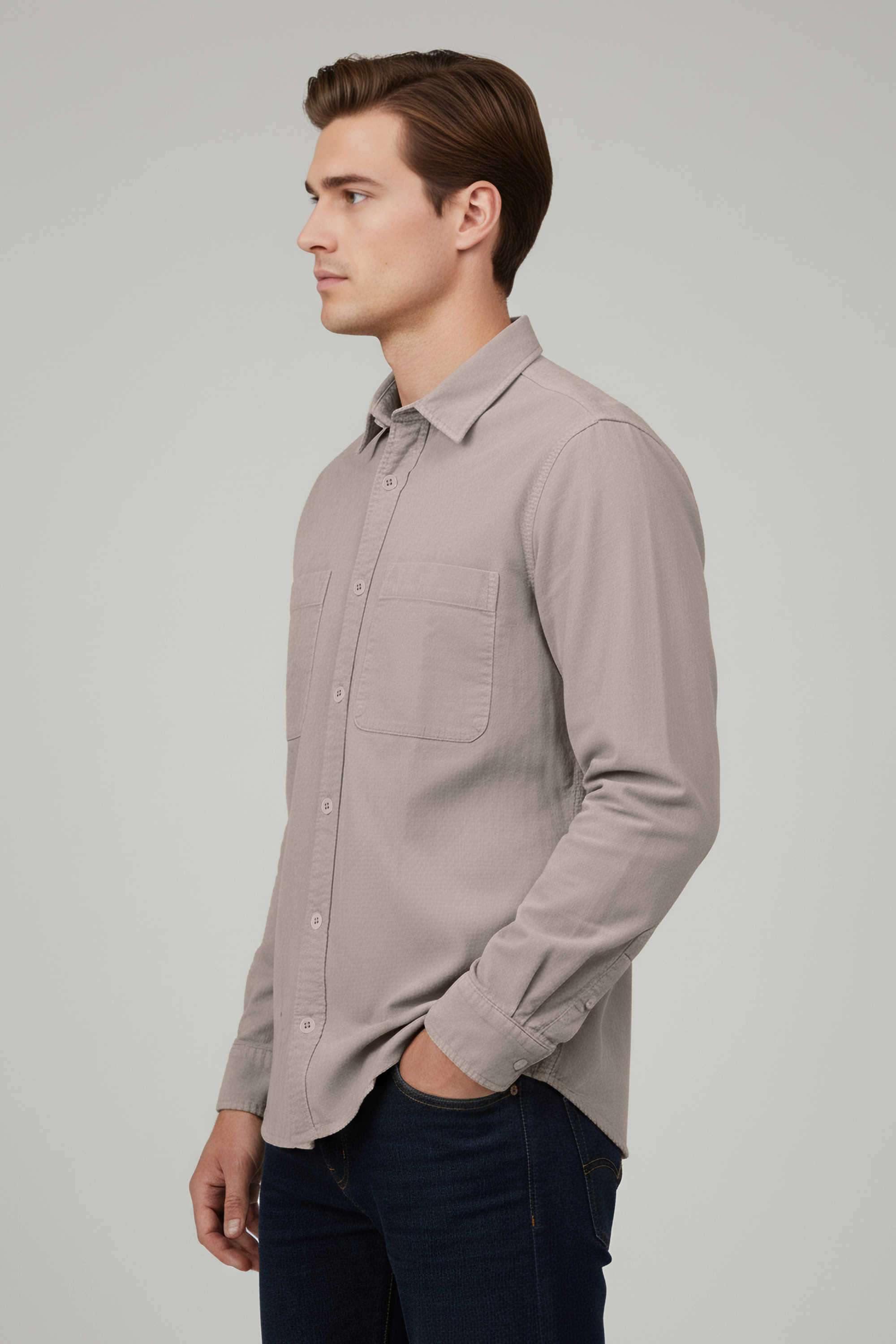 Solid-Cotton-Regular-Fit-Men-s-Casual-Shirt