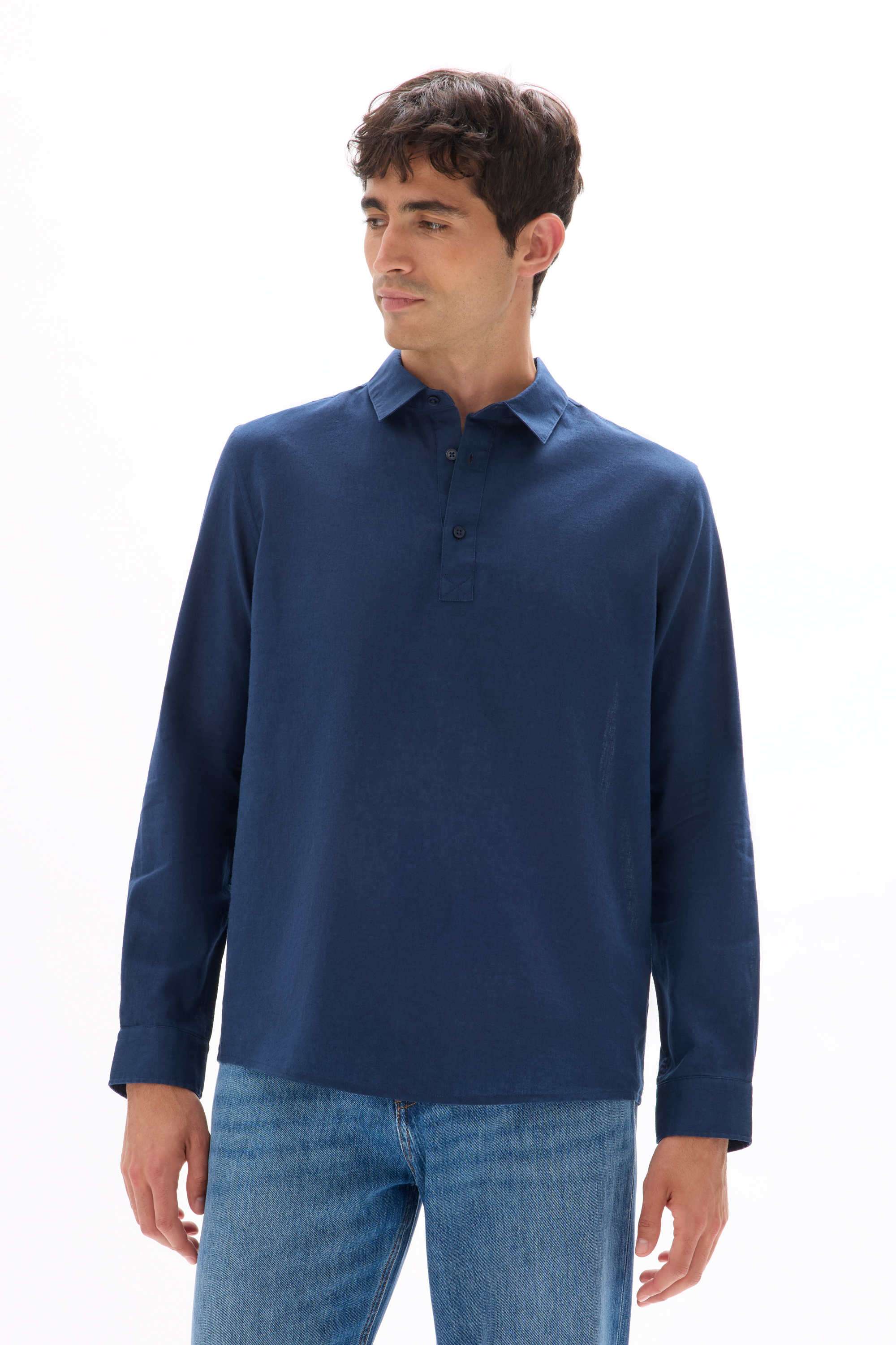Solid-Cotton-Regular-Fit-Men-s-Casual-Wear-Shirt